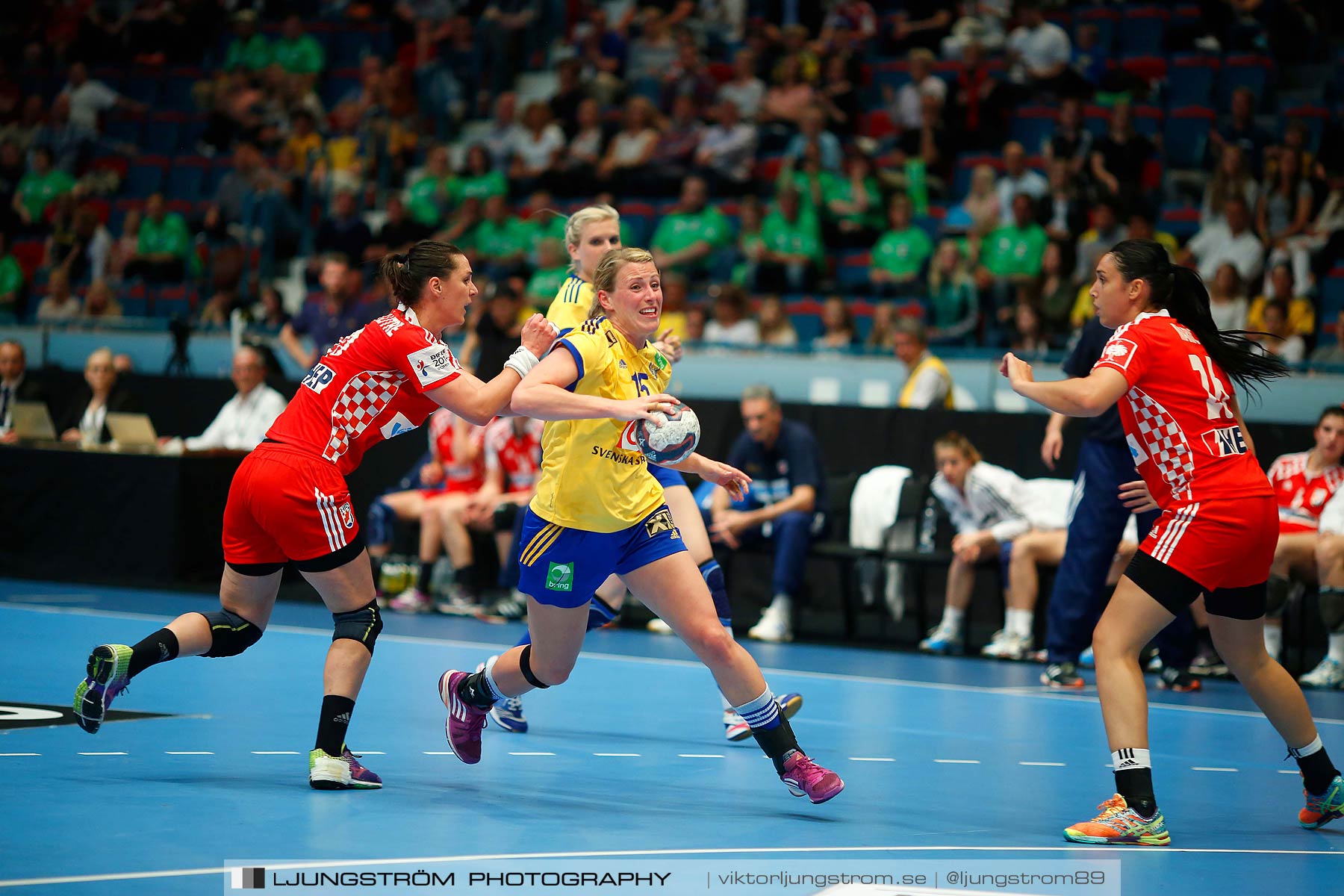 VM-kval Sverige-Kroatien 27-21,dam,Hovet,Stockholm,Sverige,Handboll,,2015,154178