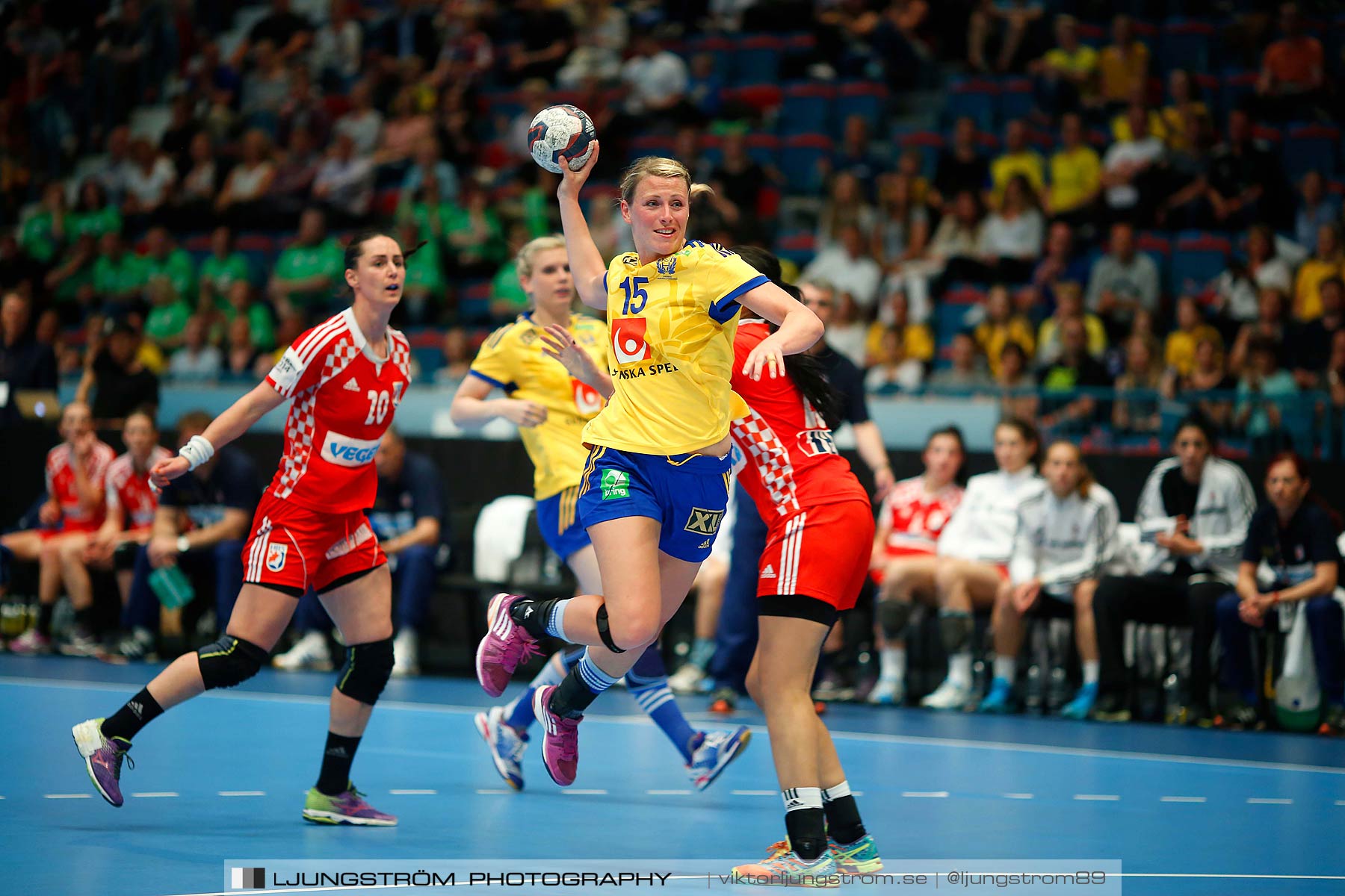 VM-kval Sverige-Kroatien 27-21,dam,Hovet,Stockholm,Sverige,Handboll,,2015,154180