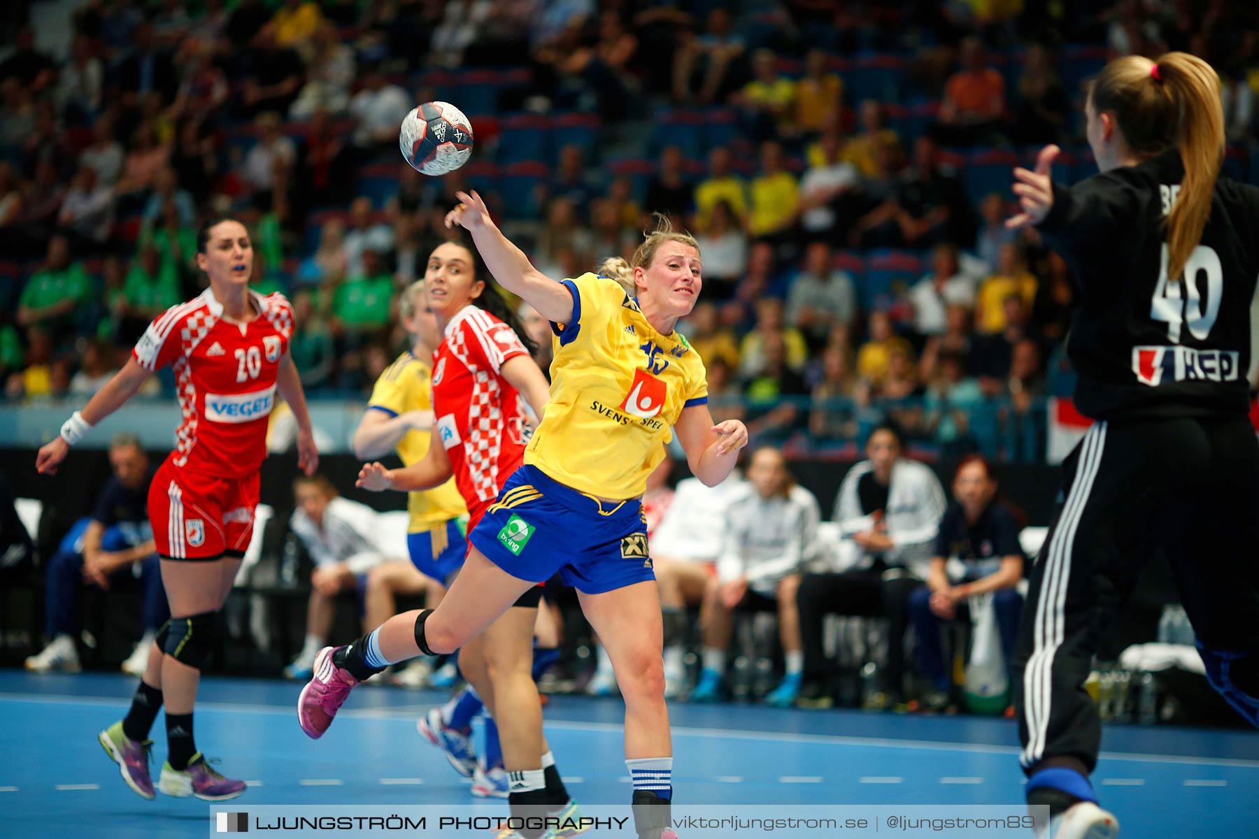 VM-kval Sverige-Kroatien 27-21,dam,Hovet,Stockholm,Sverige,Handboll,,2015,154181