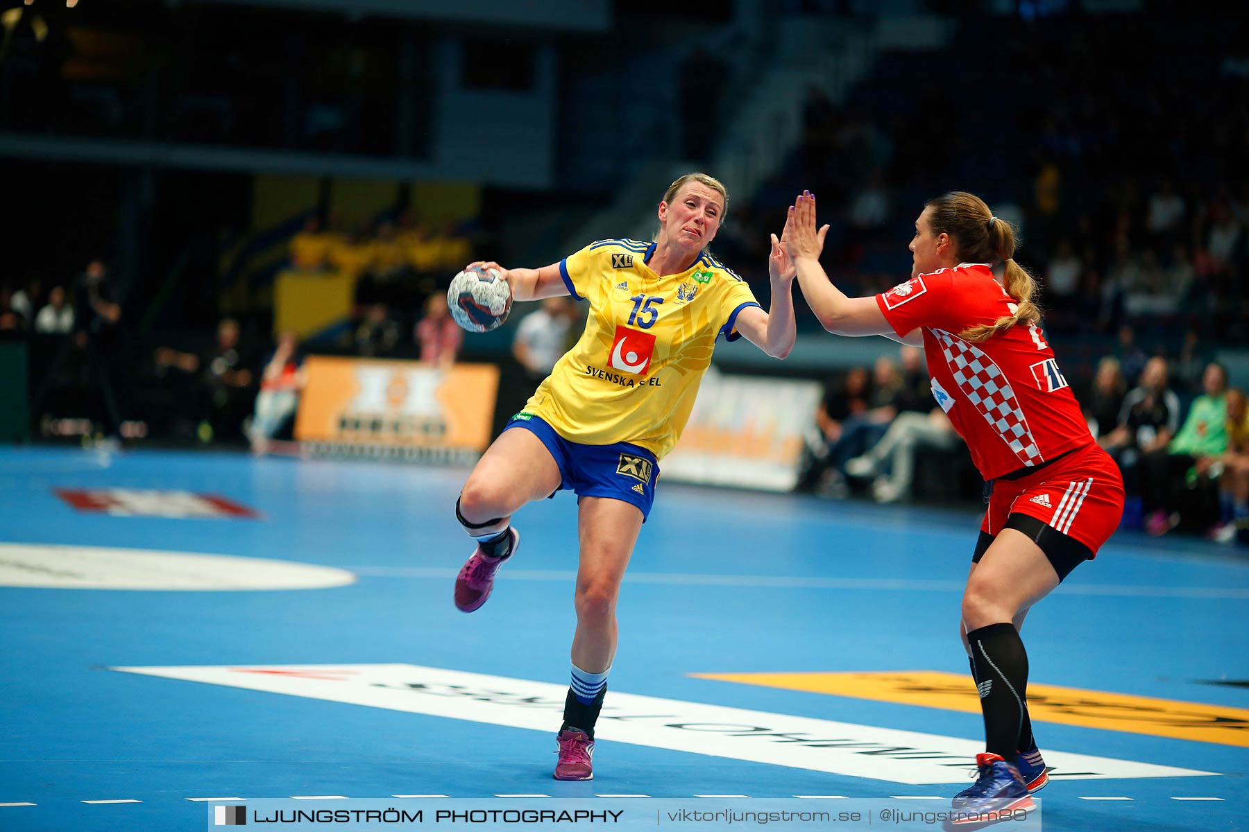 VM-kval Sverige-Kroatien 27-21,dam,Hovet,Stockholm,Sverige,Handboll,,2015,154197