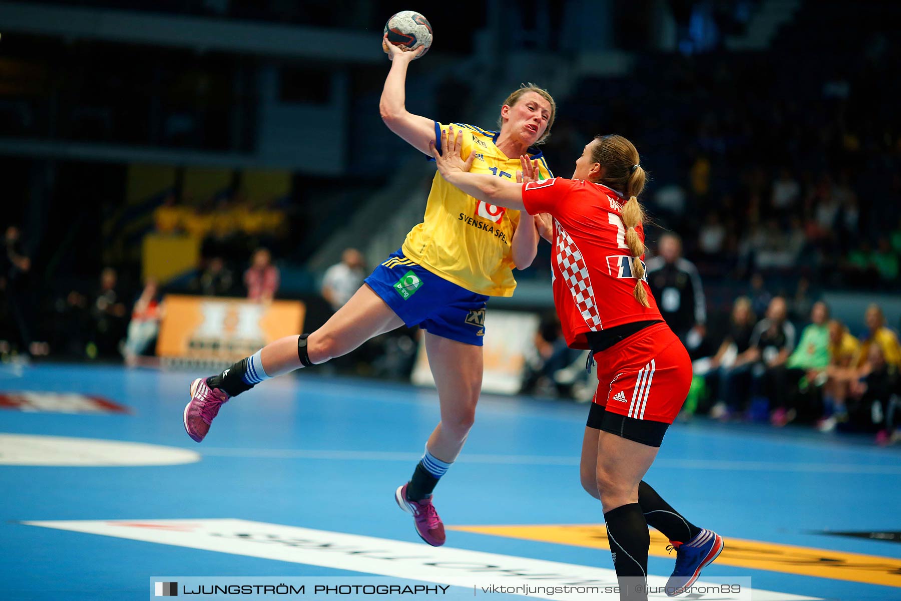 VM-kval Sverige-Kroatien 27-21,dam,Hovet,Stockholm,Sverige,Handboll,,2015,154198