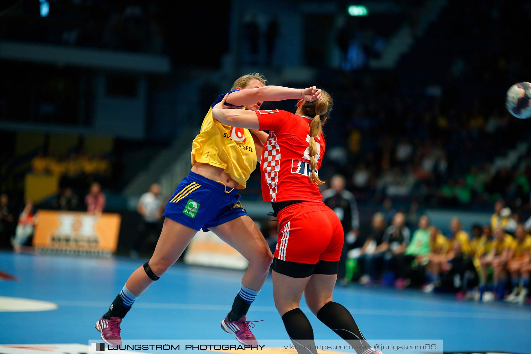 VM-kval Sverige-Kroatien 27-21,dam,Hovet,Stockholm,Sverige,Handboll,,2015,154199