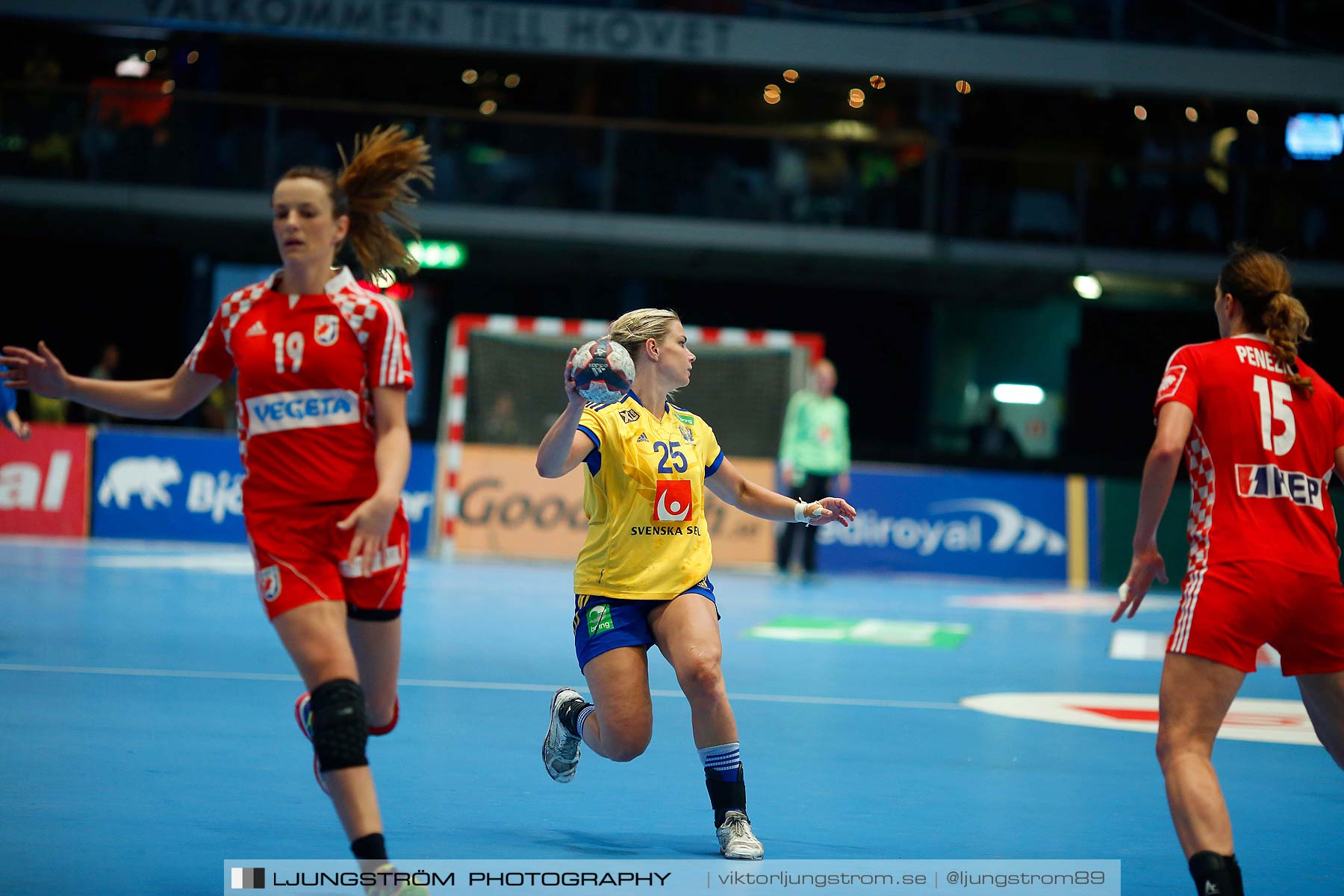 VM-kval Sverige-Kroatien 27-21,dam,Hovet,Stockholm,Sverige,Handboll,,2015,154204