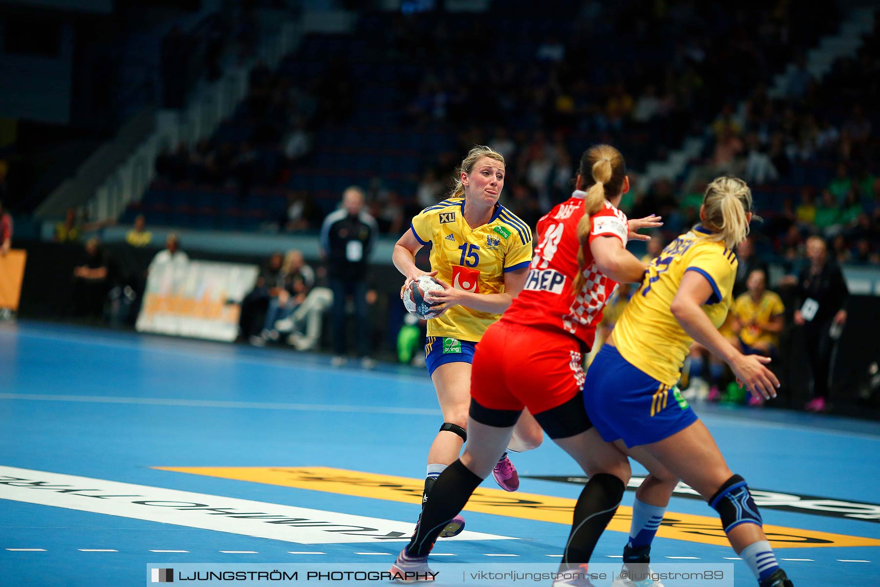 VM-kval Sverige-Kroatien 27-21,dam,Hovet,Stockholm,Sverige,Handboll,,2015,154207