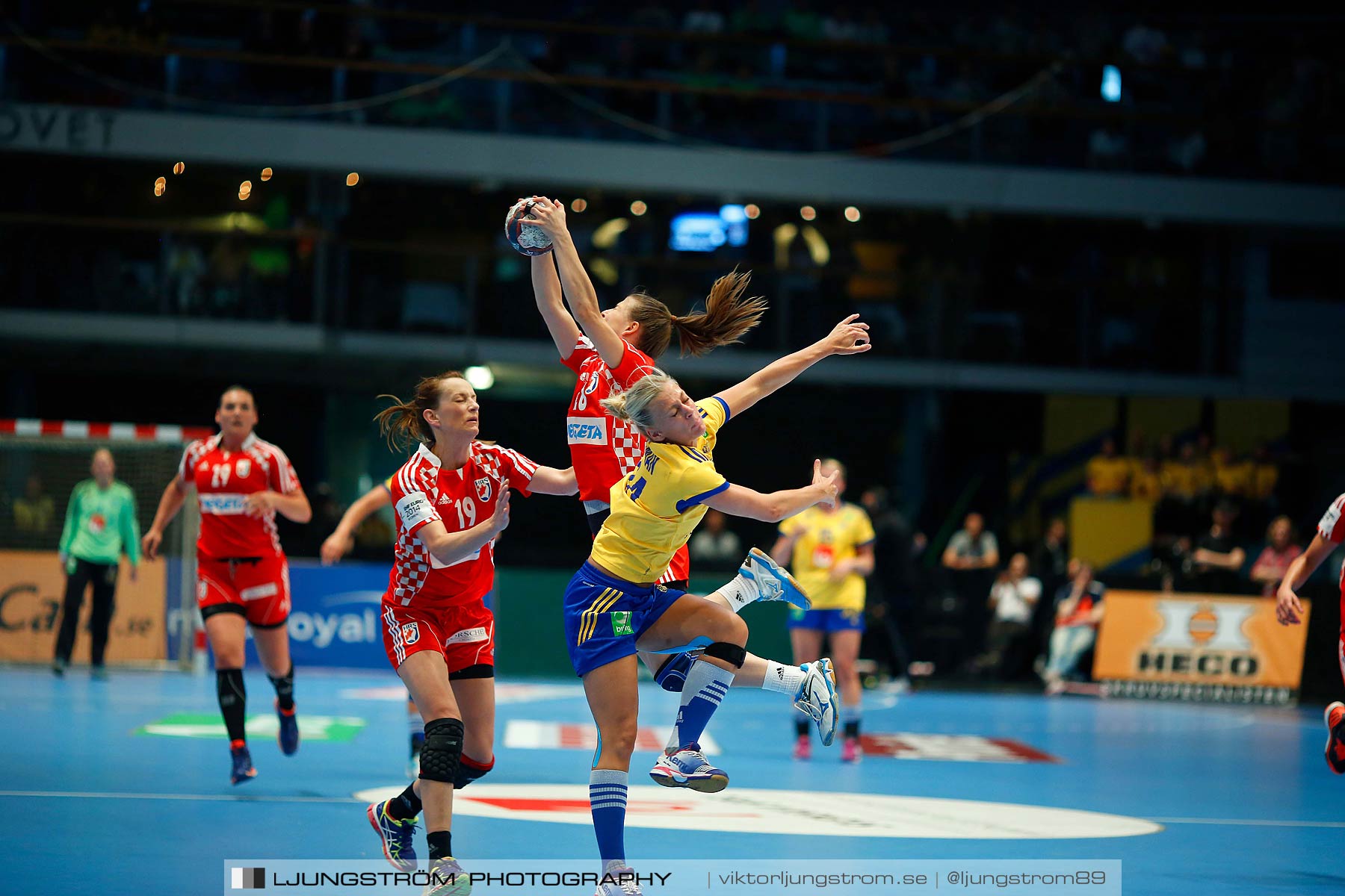 VM-kval Sverige-Kroatien 27-21,dam,Hovet,Stockholm,Sverige,Handboll,,2015,154215