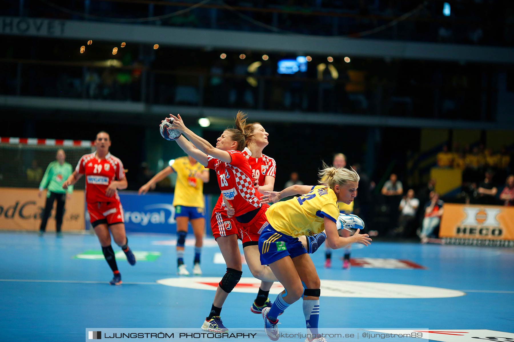 VM-kval Sverige-Kroatien 27-21,dam,Hovet,Stockholm,Sverige,Handboll,,2015,154216