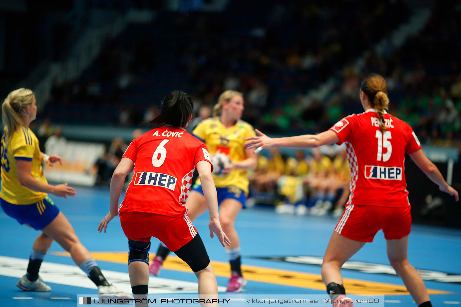 VM-kval Sverige-Kroatien 27-21,dam,Hovet,Stockholm,Sverige,Handboll,,2015,154237