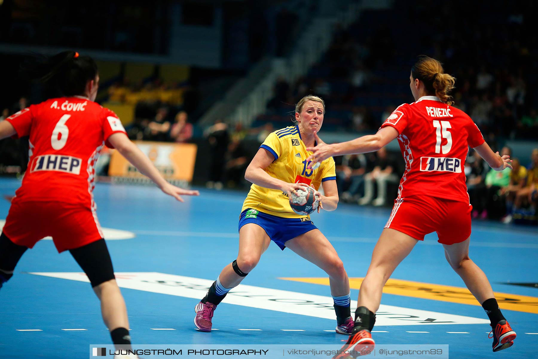 VM-kval Sverige-Kroatien 27-21,dam,Hovet,Stockholm,Sverige,Handboll,,2015,154243