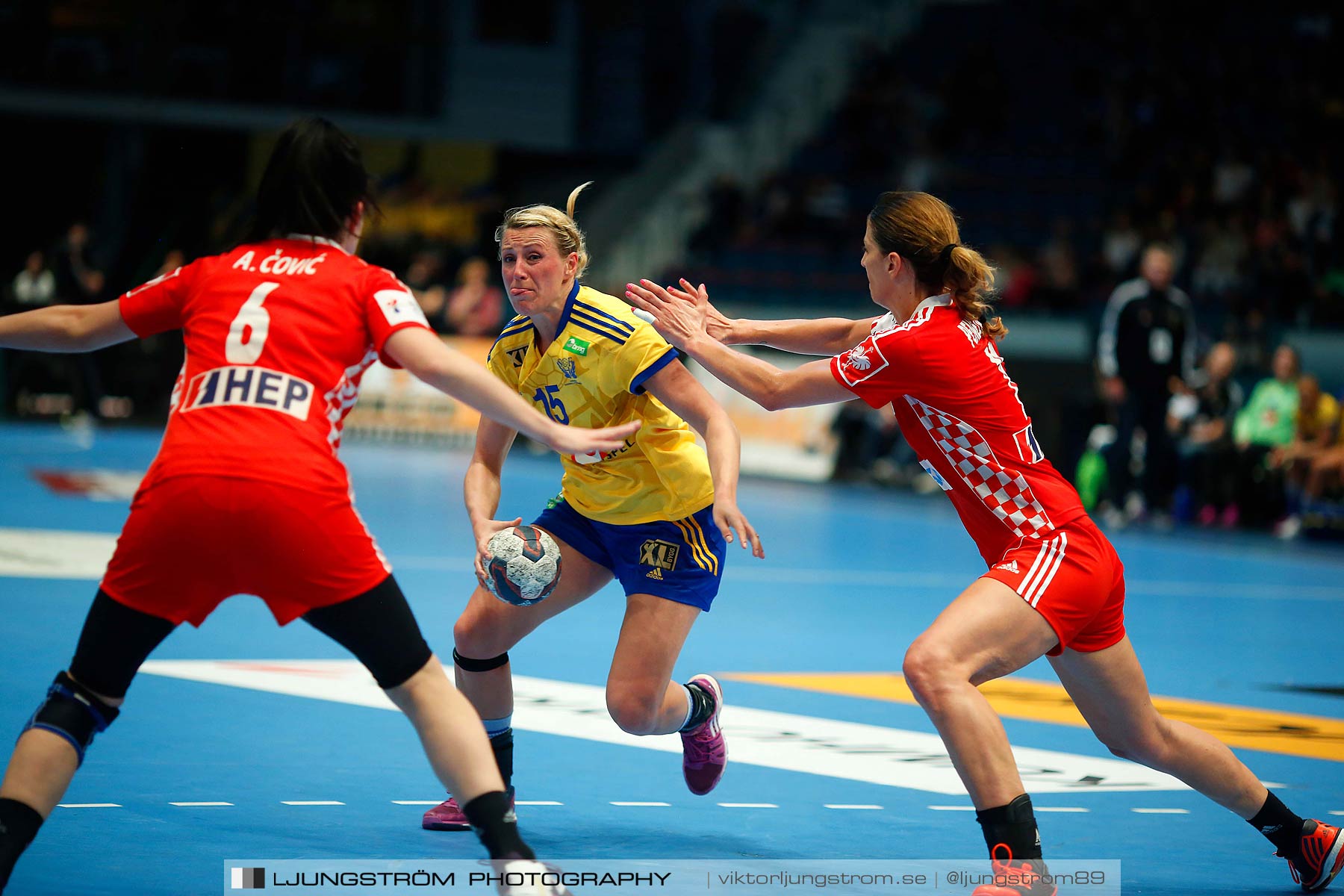 VM-kval Sverige-Kroatien 27-21,dam,Hovet,Stockholm,Sverige,Handboll,,2015,154245