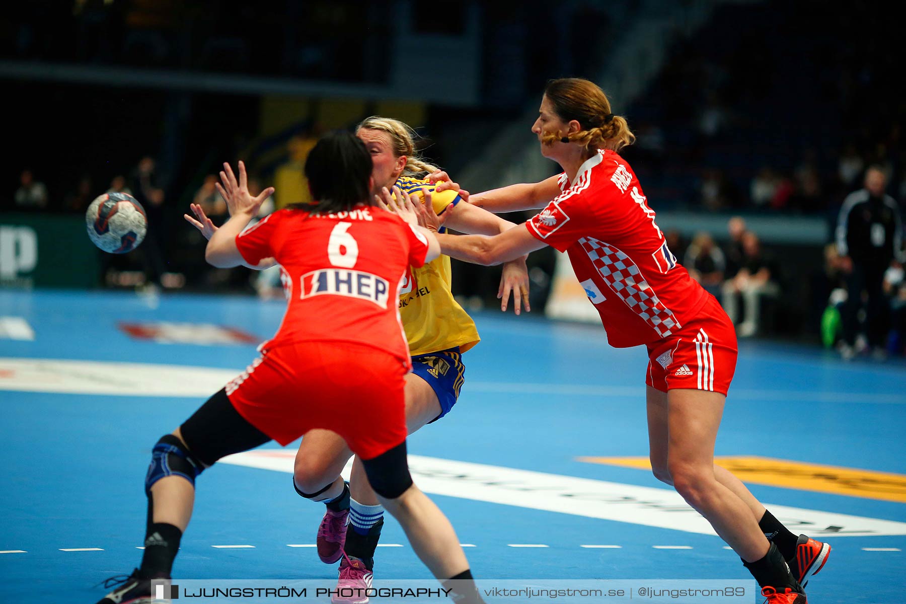 VM-kval Sverige-Kroatien 27-21,dam,Hovet,Stockholm,Sverige,Handboll,,2015,154246