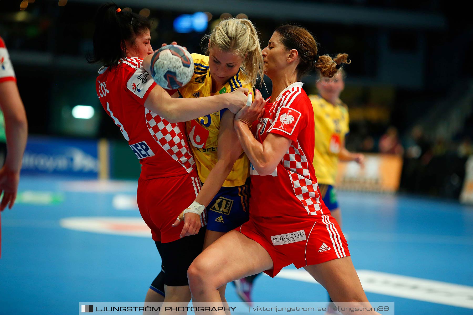 VM-kval Sverige-Kroatien 27-21,dam,Hovet,Stockholm,Sverige,Handboll,,2015,154252