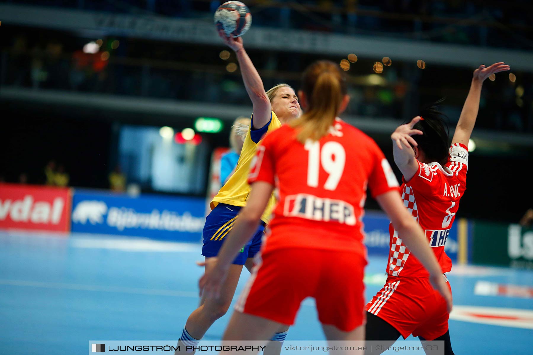 VM-kval Sverige-Kroatien 27-21,dam,Hovet,Stockholm,Sverige,Handboll,,2015,154266