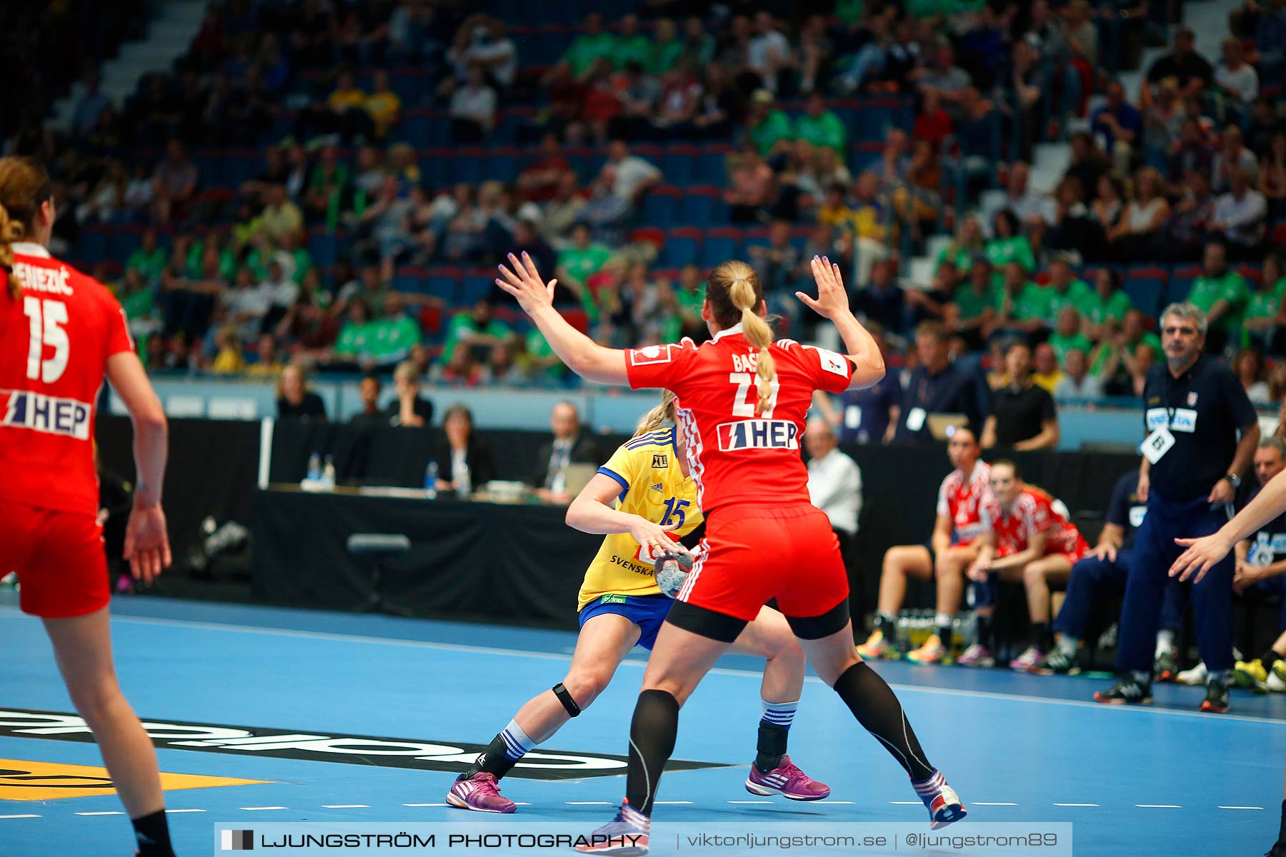 VM-kval Sverige-Kroatien 27-21,dam,Hovet,Stockholm,Sverige,Handboll,,2015,154276