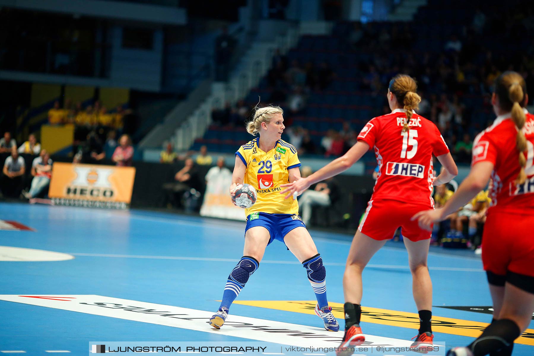 VM-kval Sverige-Kroatien 27-21,dam,Hovet,Stockholm,Sverige,Handboll,,2015,154284