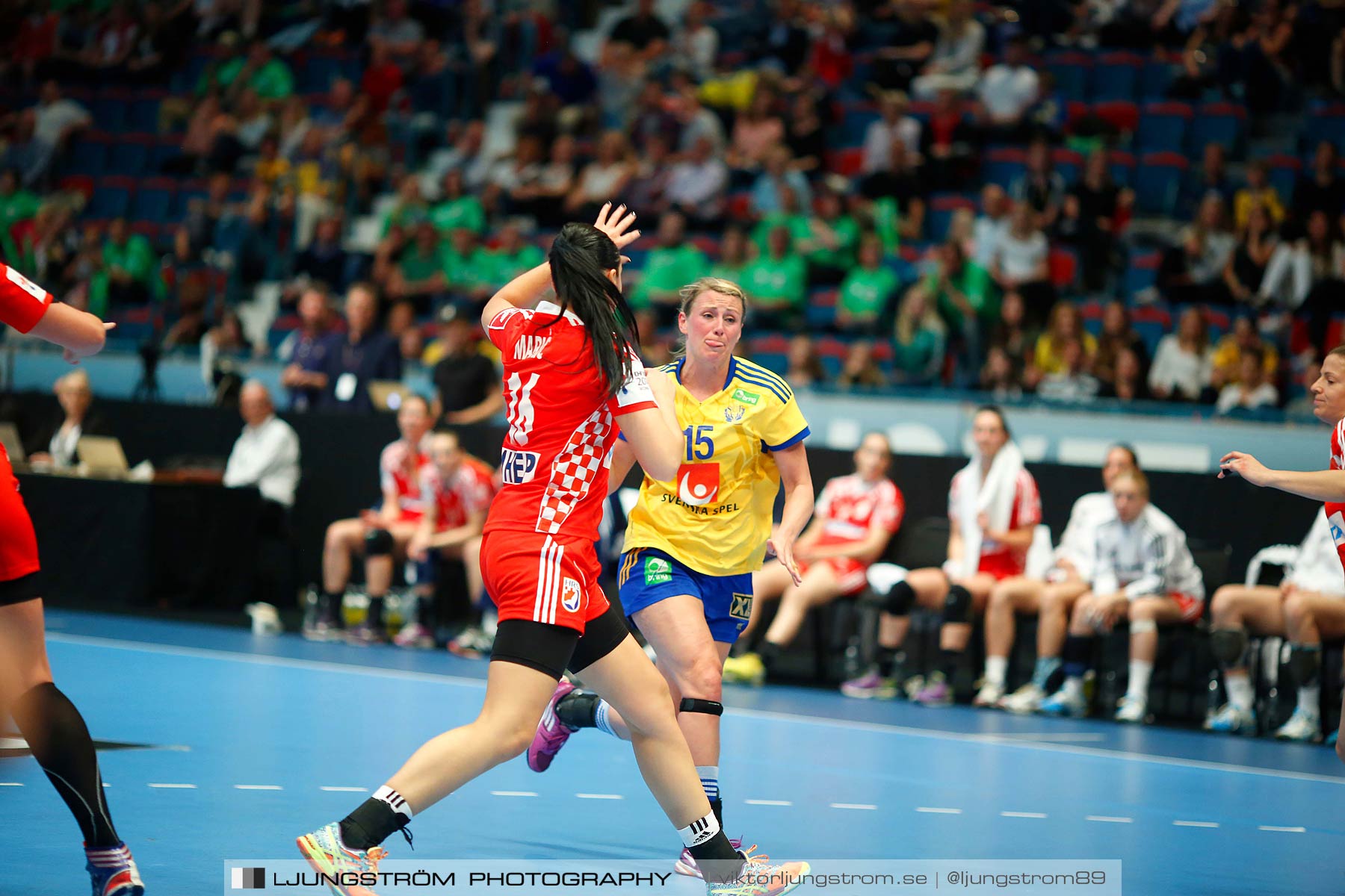 VM-kval Sverige-Kroatien 27-21,dam,Hovet,Stockholm,Sverige,Handboll,,2015,154287