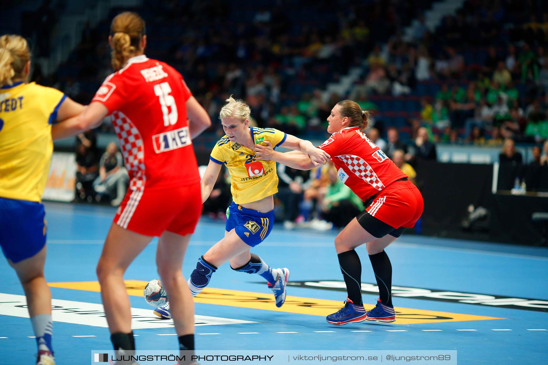 VM-kval Sverige-Kroatien 27-21,dam,Hovet,Stockholm,Sverige,Handboll,,2015,154309