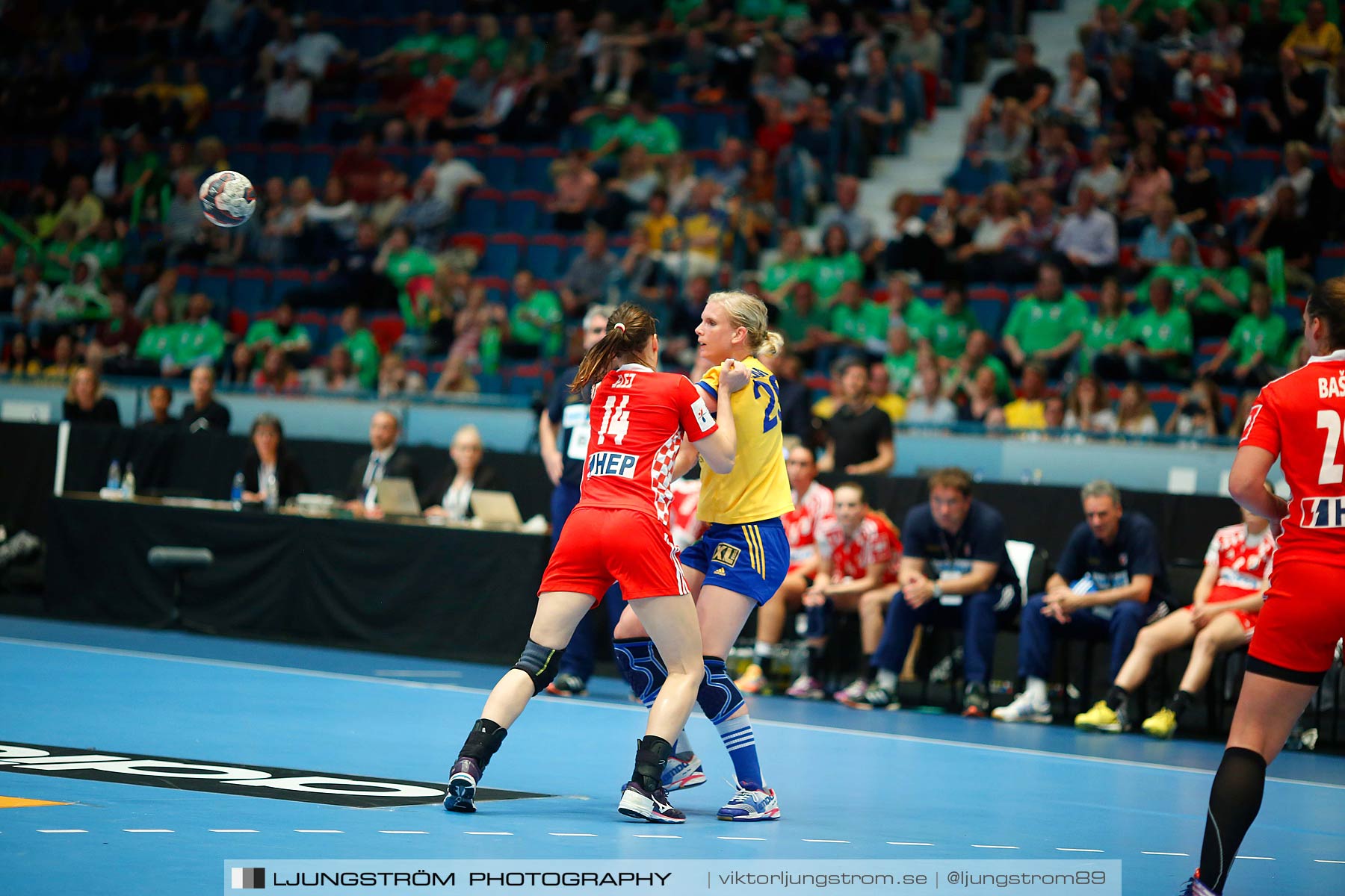 VM-kval Sverige-Kroatien 27-21,dam,Hovet,Stockholm,Sverige,Handboll,,2015,154316