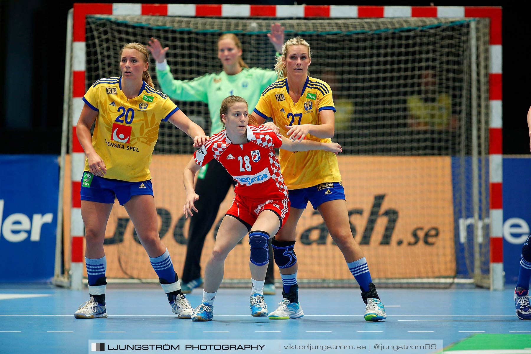 VM-kval Sverige-Kroatien 27-21,dam,Hovet,Stockholm,Sverige,Handboll,,2015,154379