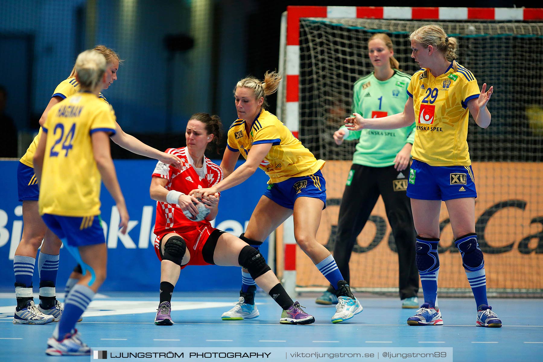VM-kval Sverige-Kroatien 27-21,dam,Hovet,Stockholm,Sverige,Handboll,,2015,154387