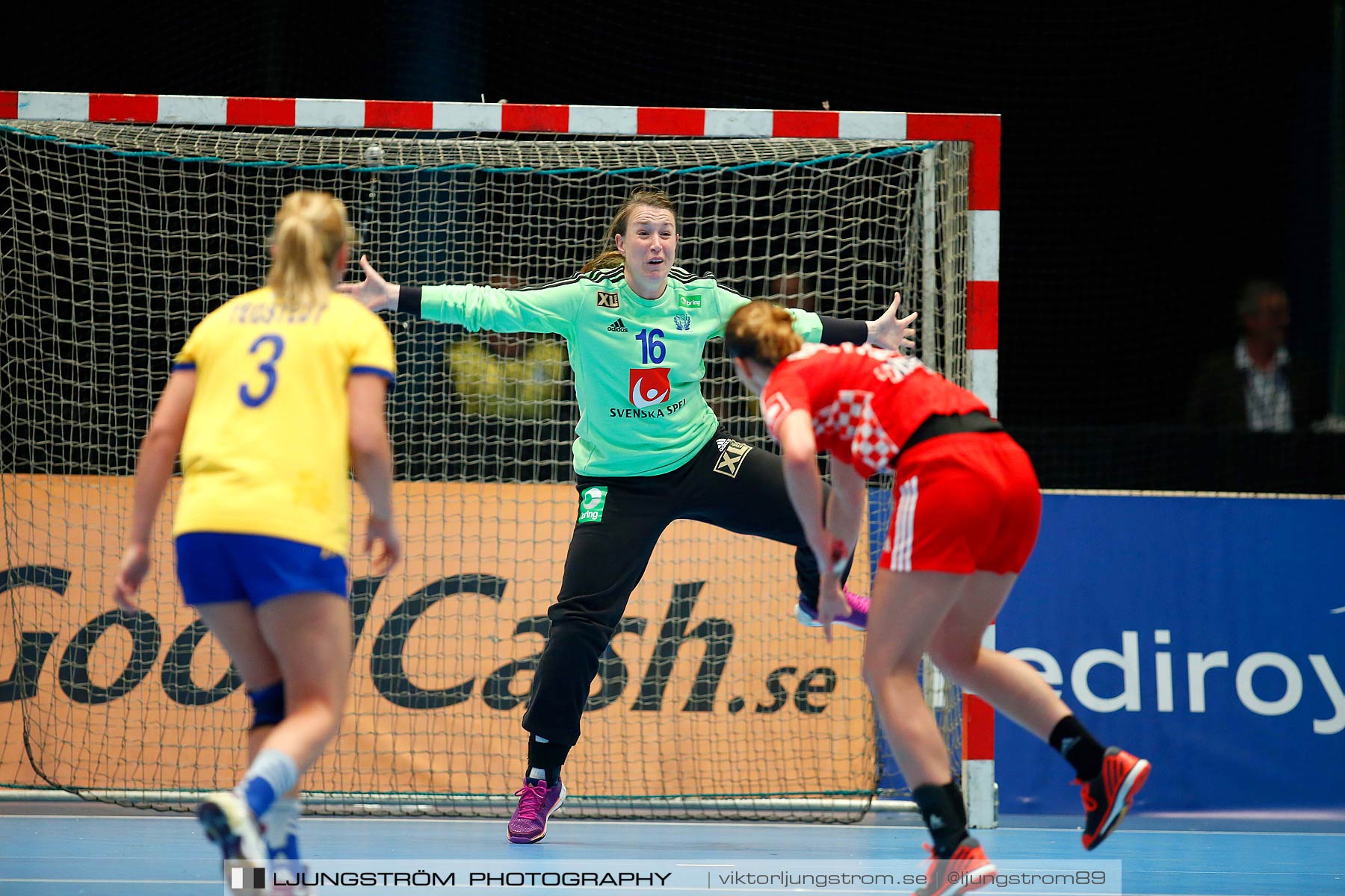 VM-kval Sverige-Kroatien 27-21,dam,Hovet,Stockholm,Sverige,Handboll,,2015,154417