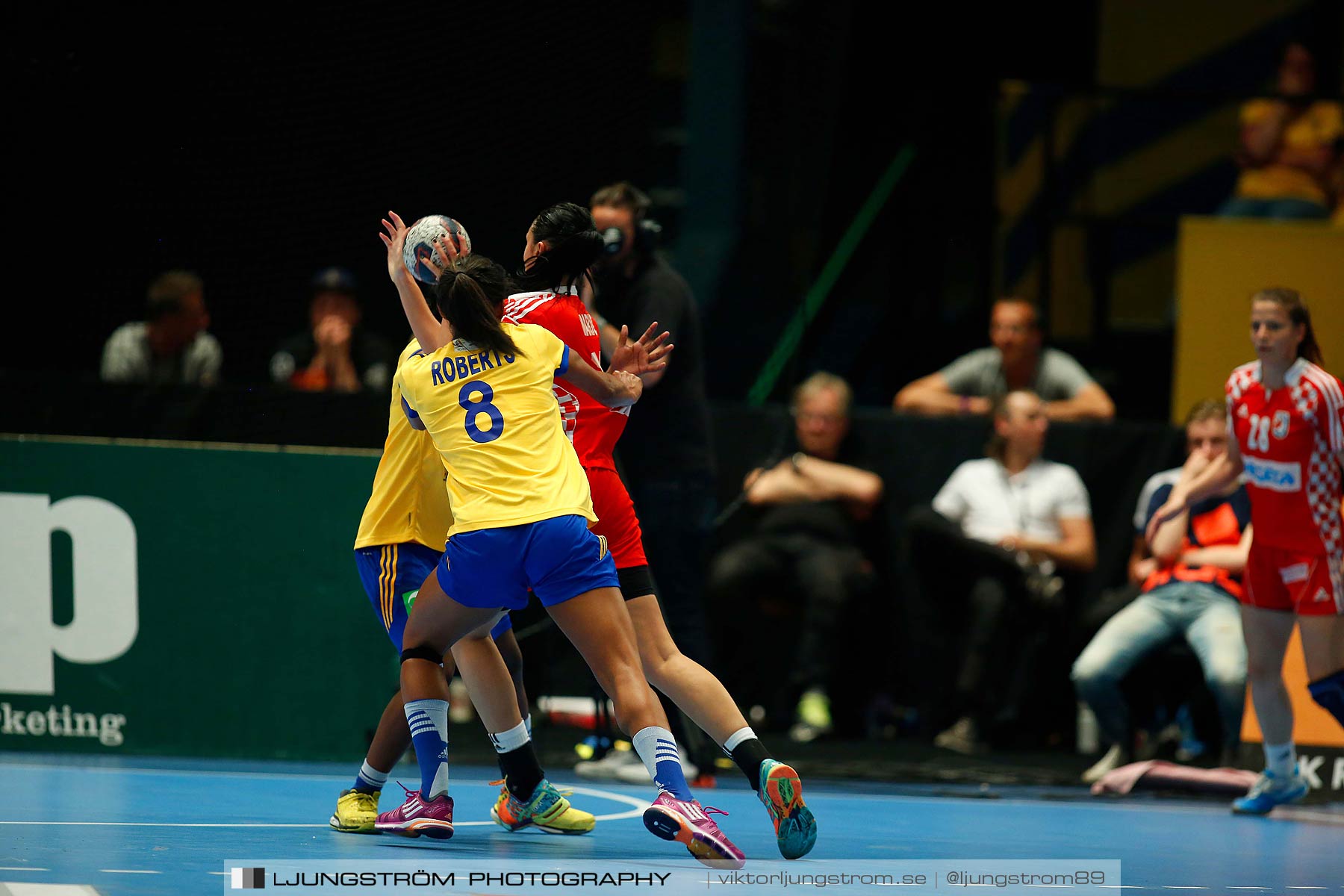 VM-kval Sverige-Kroatien 27-21,dam,Hovet,Stockholm,Sverige,Handboll,,2015,154464