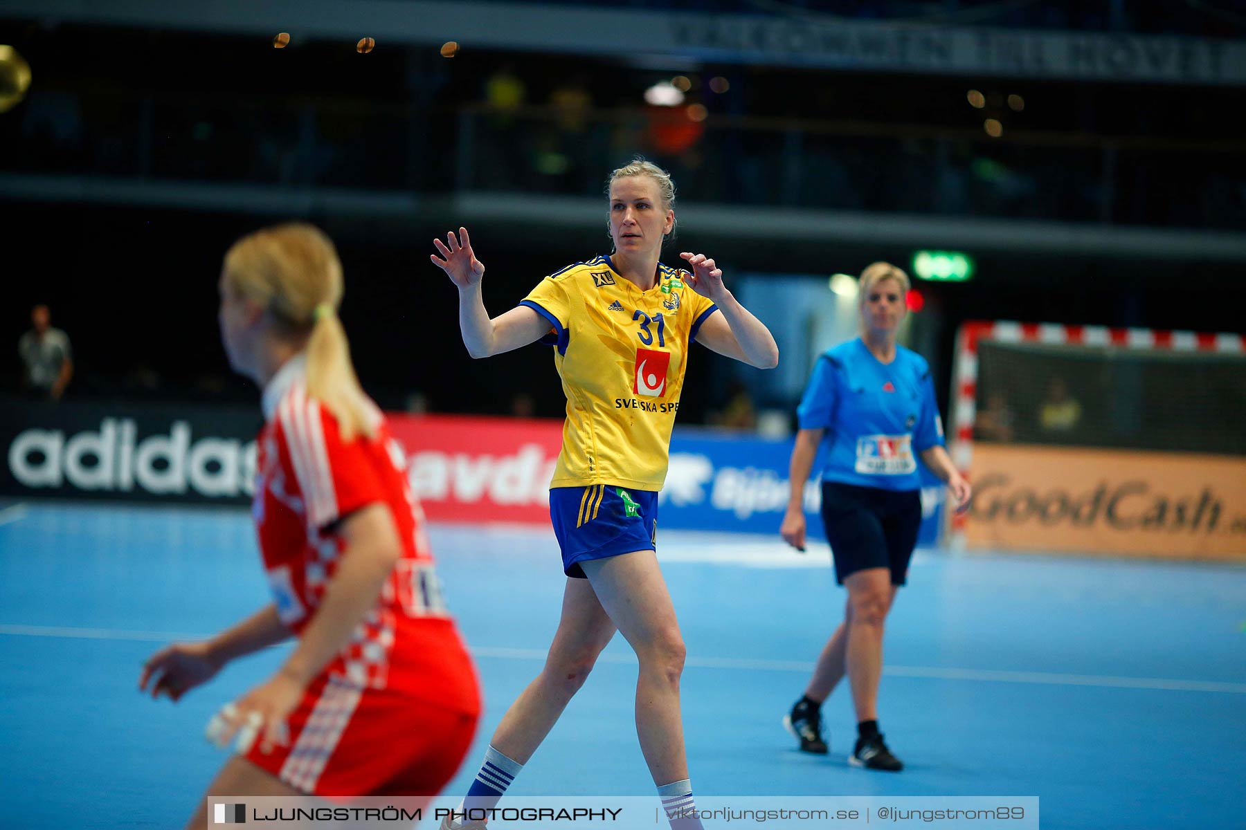 VM-kval Sverige-Kroatien 27-21,dam,Hovet,Stockholm,Sverige,Handboll,,2015,154496