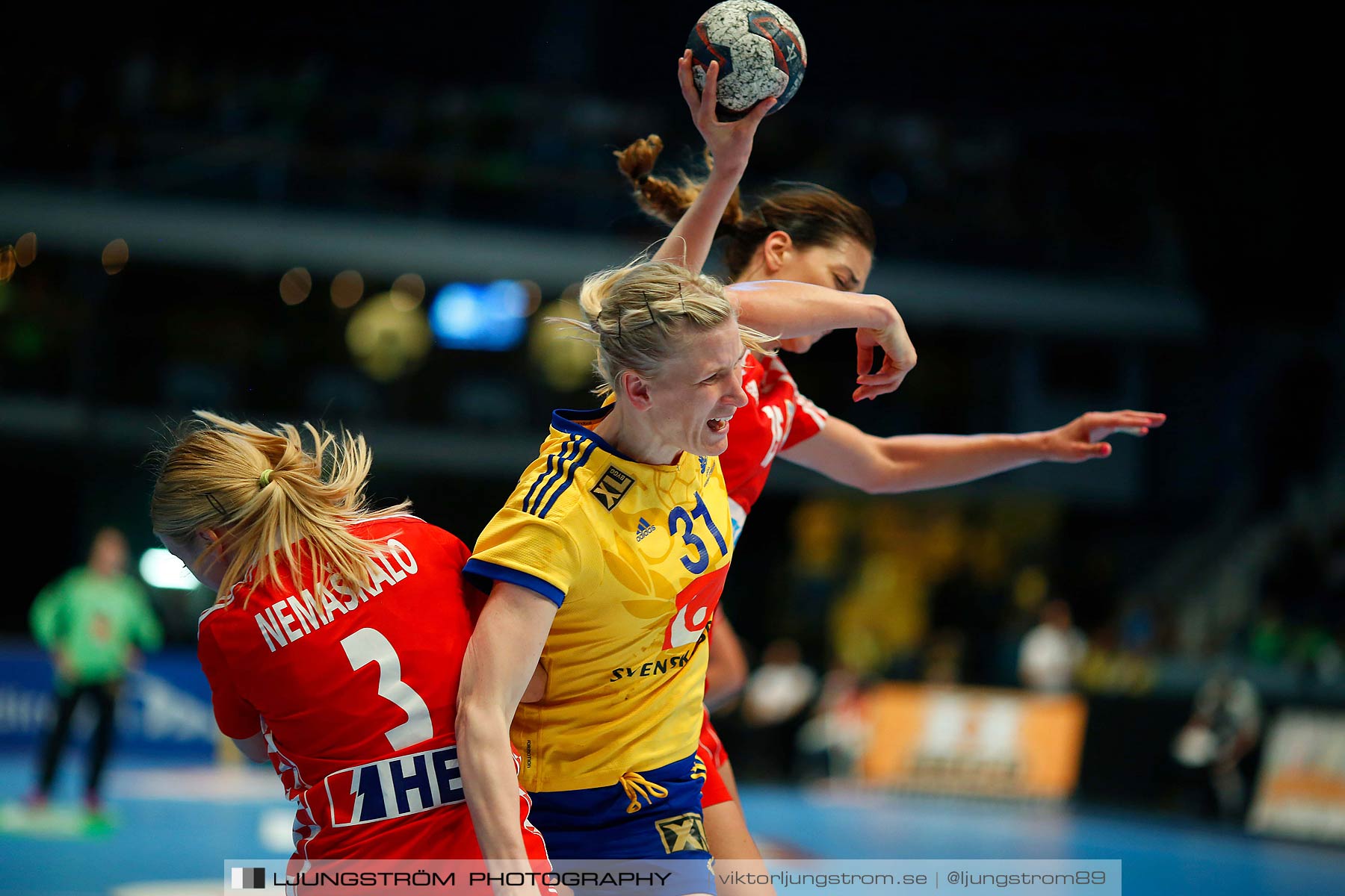 VM-kval Sverige-Kroatien 27-21,dam,Hovet,Stockholm,Sverige,Handboll,,2015,154515