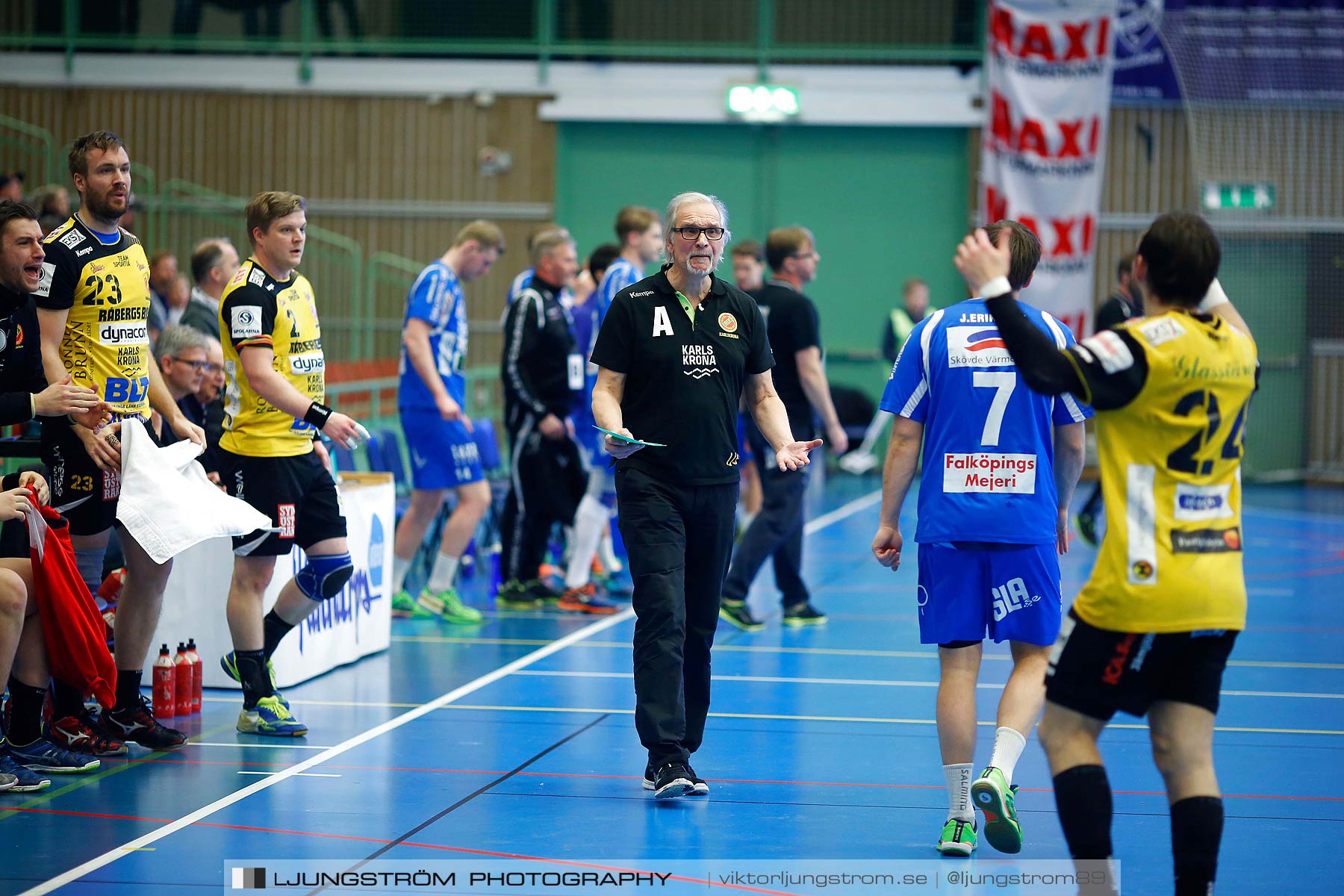 IFK Skövde HK-HIF Karlskrona 21-20,herr,Arena Skövde,Skövde,Sverige,Handboll,,2016,174559