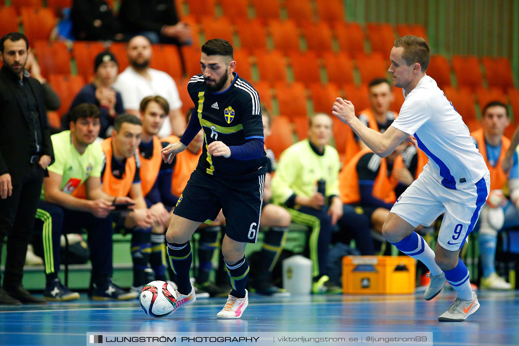 Landskamp Sverige-Finland 5-2,herr,Arena Skövde,Skövde,Sverige,Futsal,,2016,177665