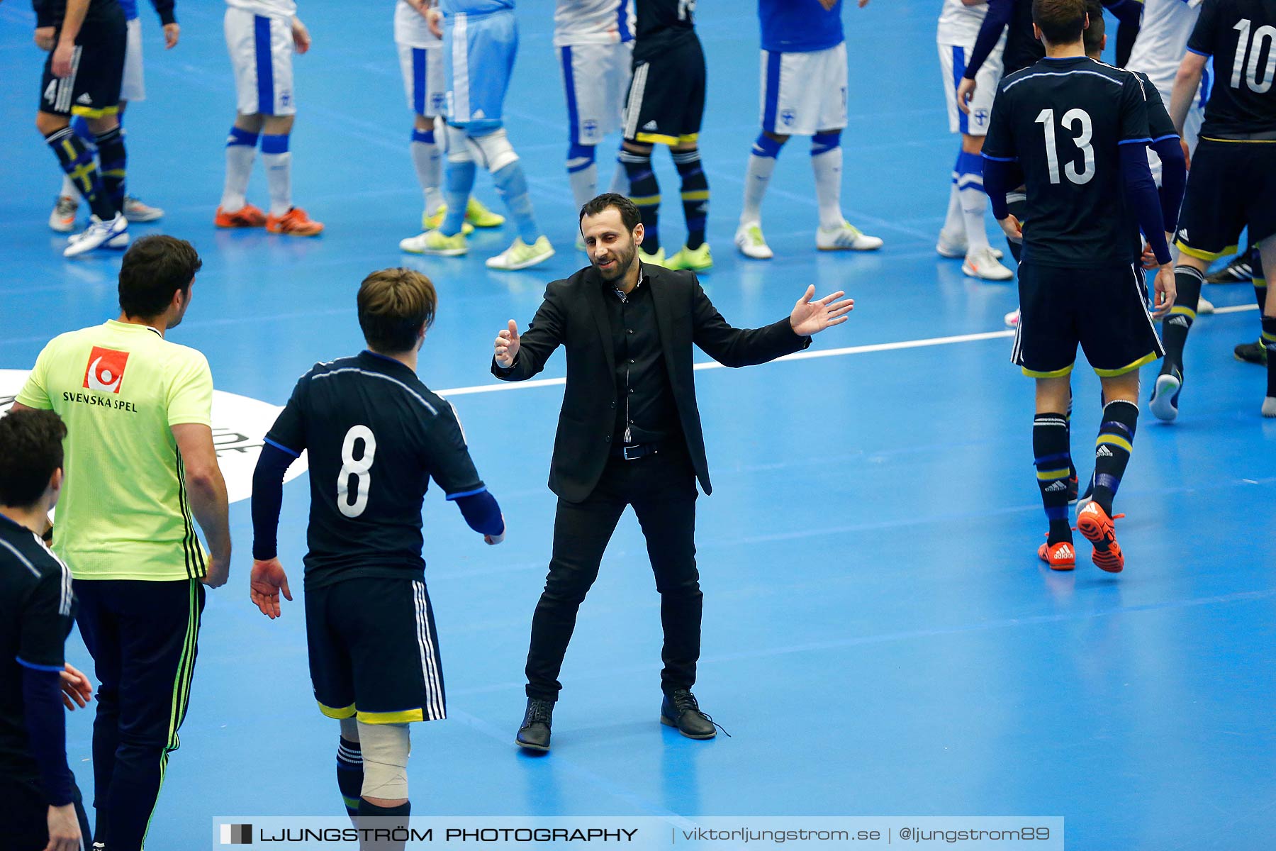 Landskamp Sverige-Finland 5-2,herr,Arena Skövde,Skövde,Sverige,Futsal,,2016,178265