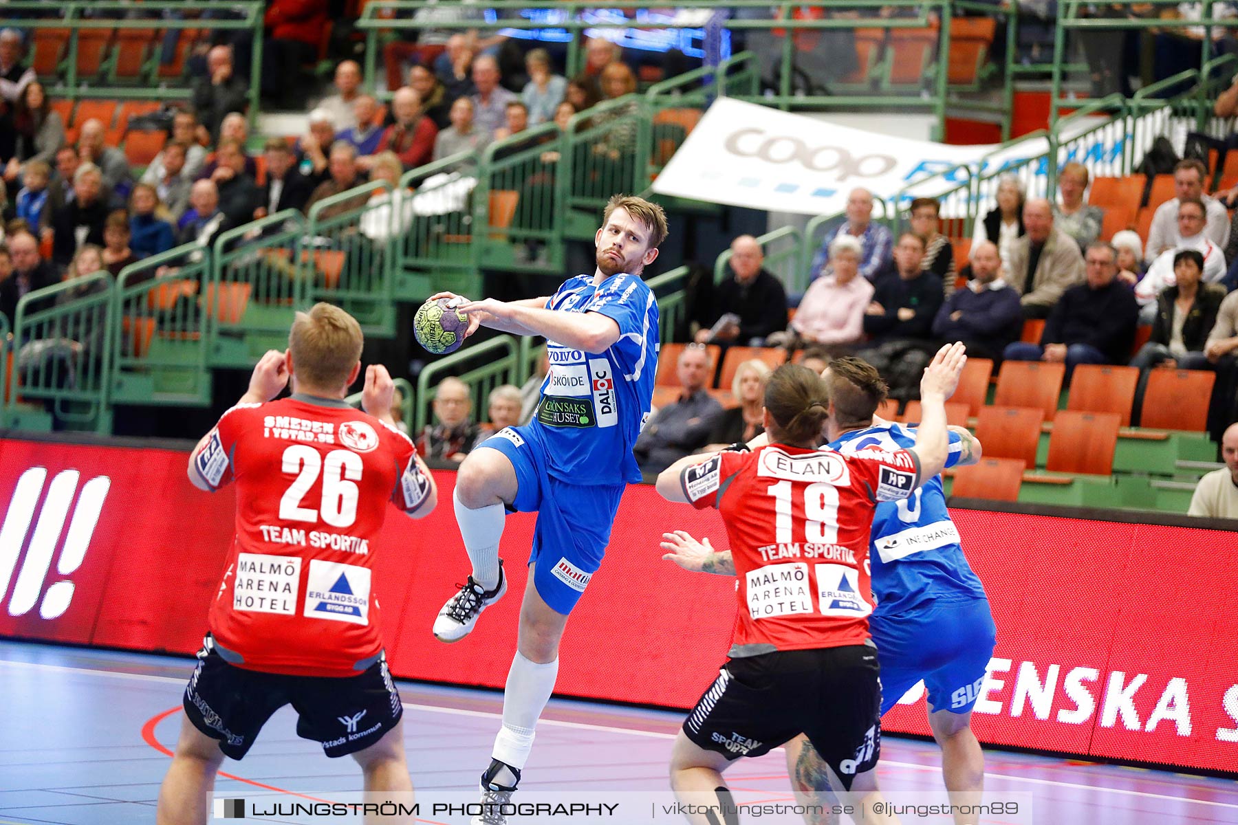 IFK Skövde HK-IFK Ystad HK 34-27,herr,Arena Skövde,Skövde,Sverige,Handboll,,2016,183637