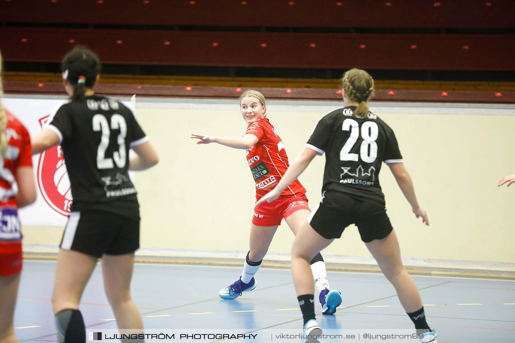 USM F14 Steg 3 Skövde HF 1-Lugi HF 1 15-24,dam,Skövde Idrottshall,Skövde,Sverige,Ungdoms-SM,Handboll,2018,196315