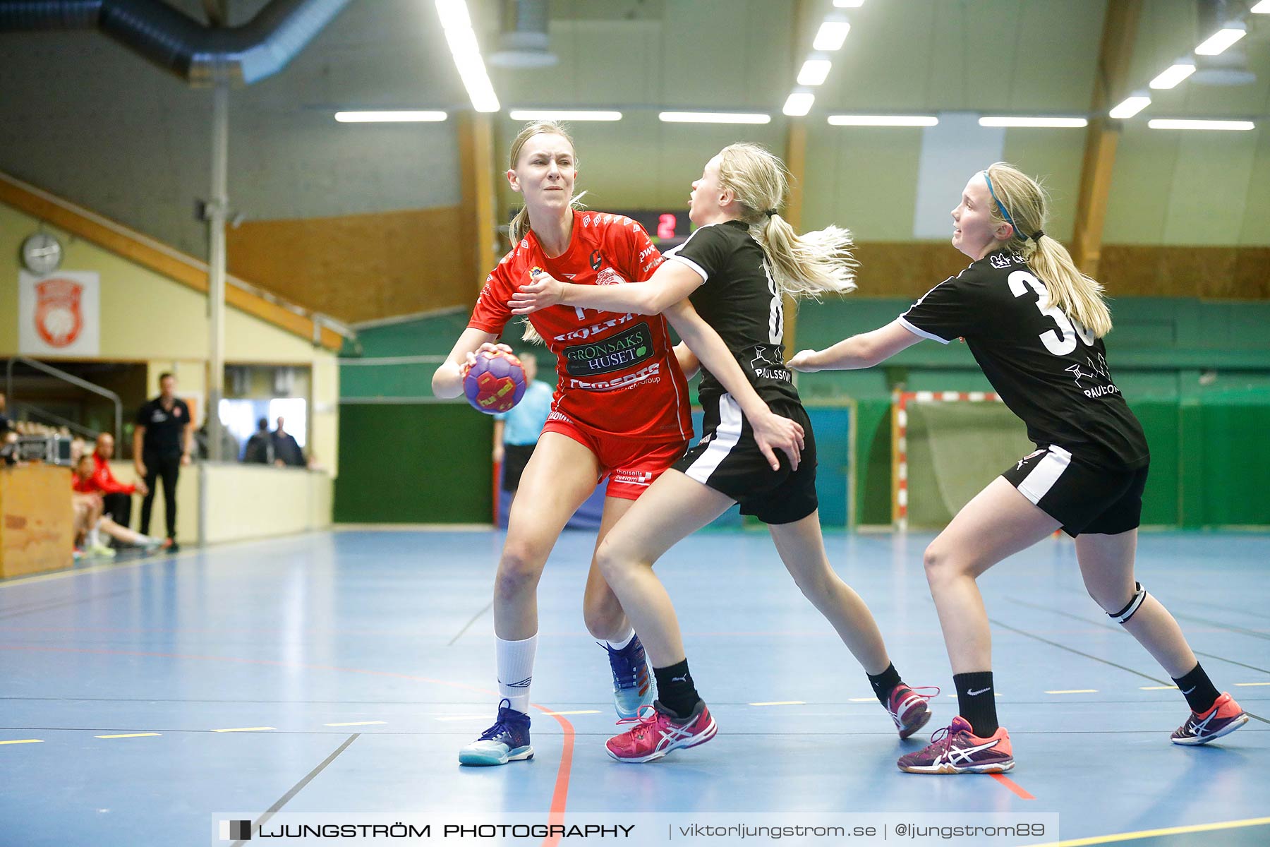 USM F14 Steg 3 Skövde HF 1-Lugi HF 1 15-24,dam,Skövde Idrottshall,Skövde,Sverige,Ungdoms-SM,Handboll,2018,196323