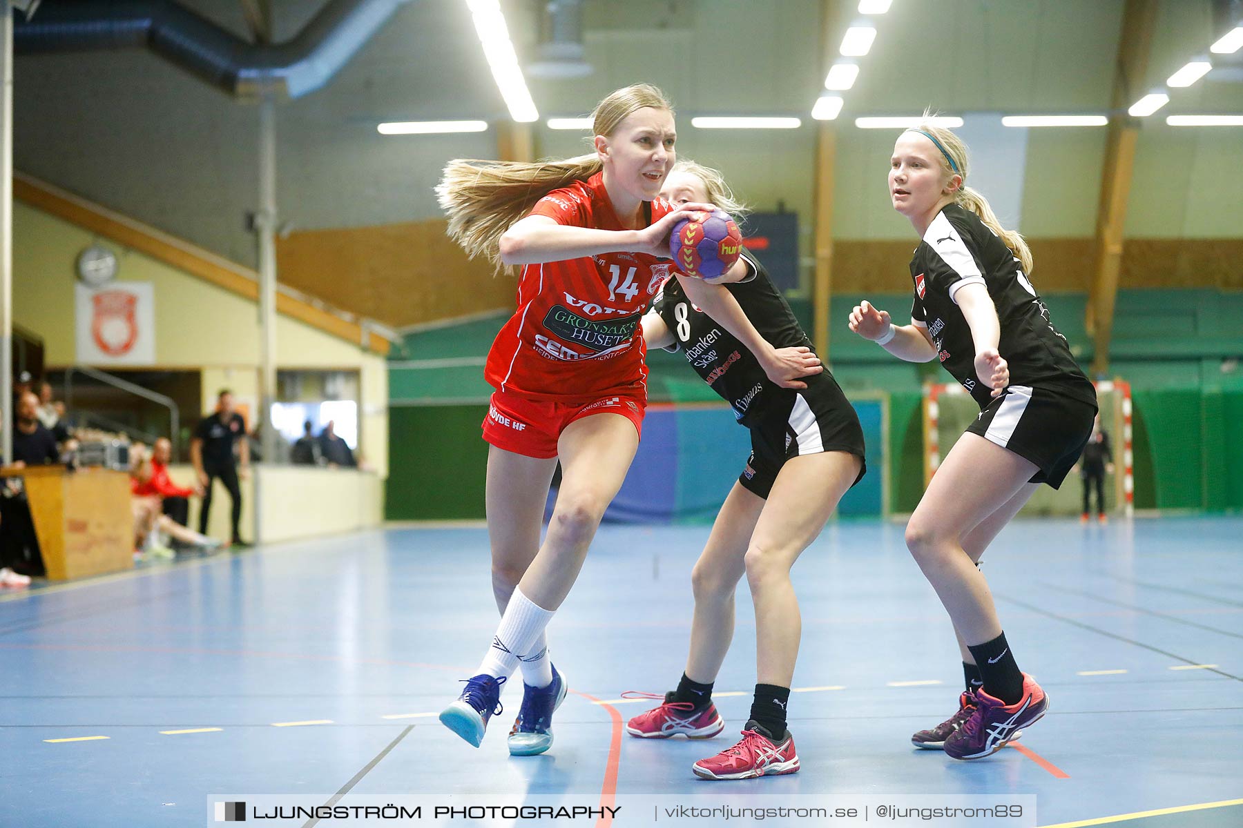 USM F14 Steg 3 Skövde HF 1-Lugi HF 1 15-24,dam,Skövde Idrottshall,Skövde,Sverige,Ungdoms-SM,Handboll,2018,196324