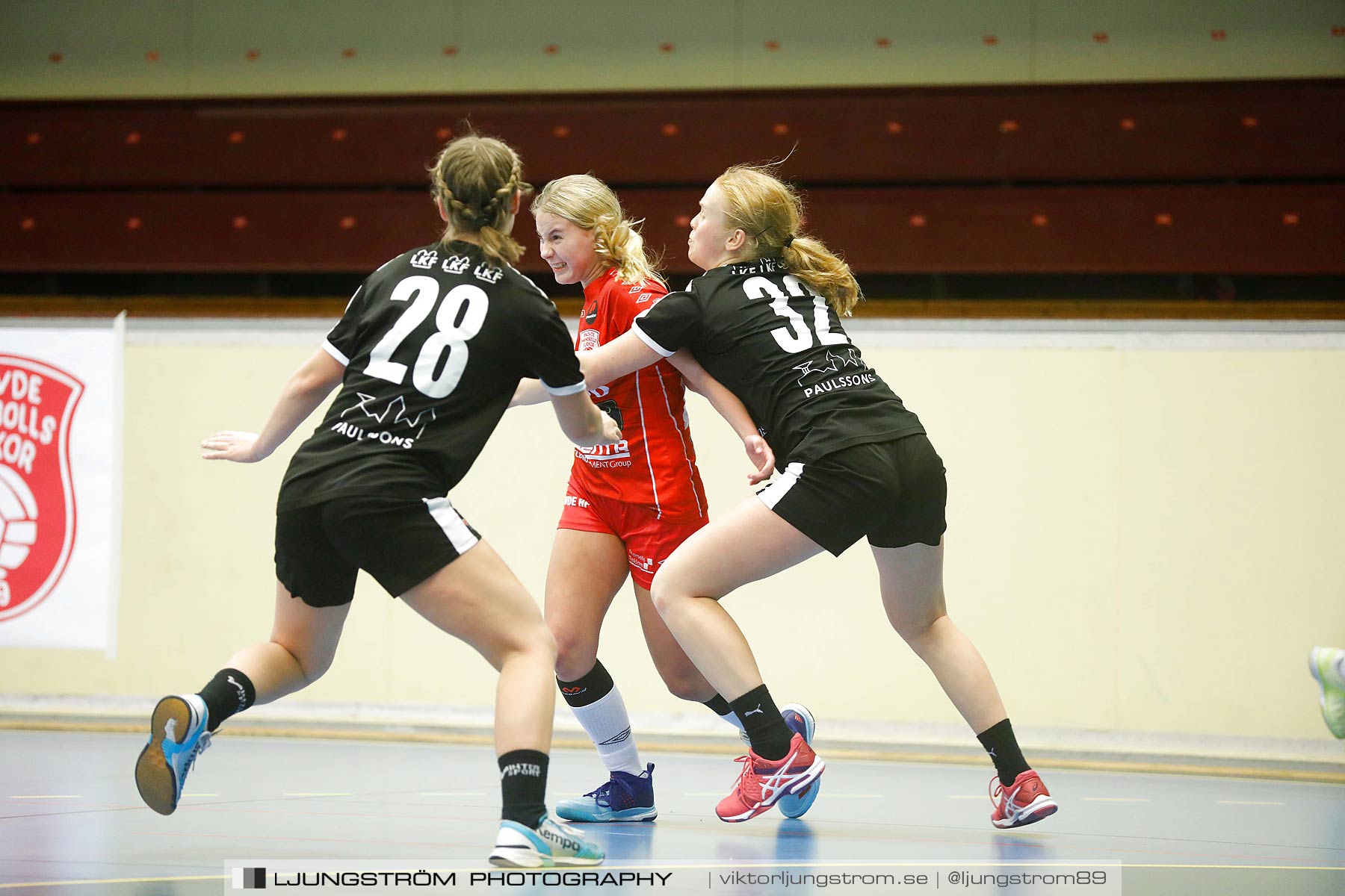 USM F14 Steg 3 Skövde HF 1-Lugi HF 1 15-24,dam,Skövde Idrottshall,Skövde,Sverige,Ungdoms-SM,Handboll,2018,196325