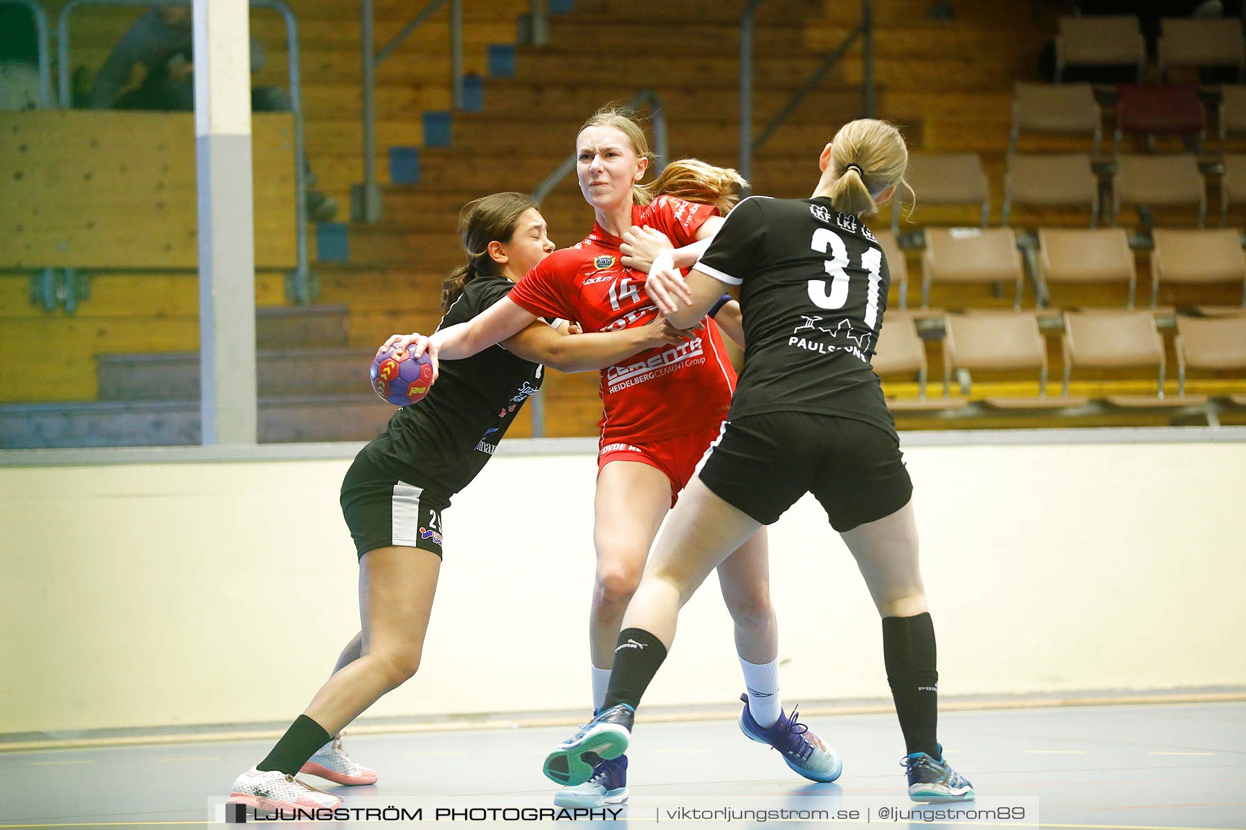 USM F14 Steg 3 Skövde HF 1-Lugi HF 1 15-24,dam,Skövde Idrottshall,Skövde,Sverige,Ungdoms-SM,Handboll,2018,196348