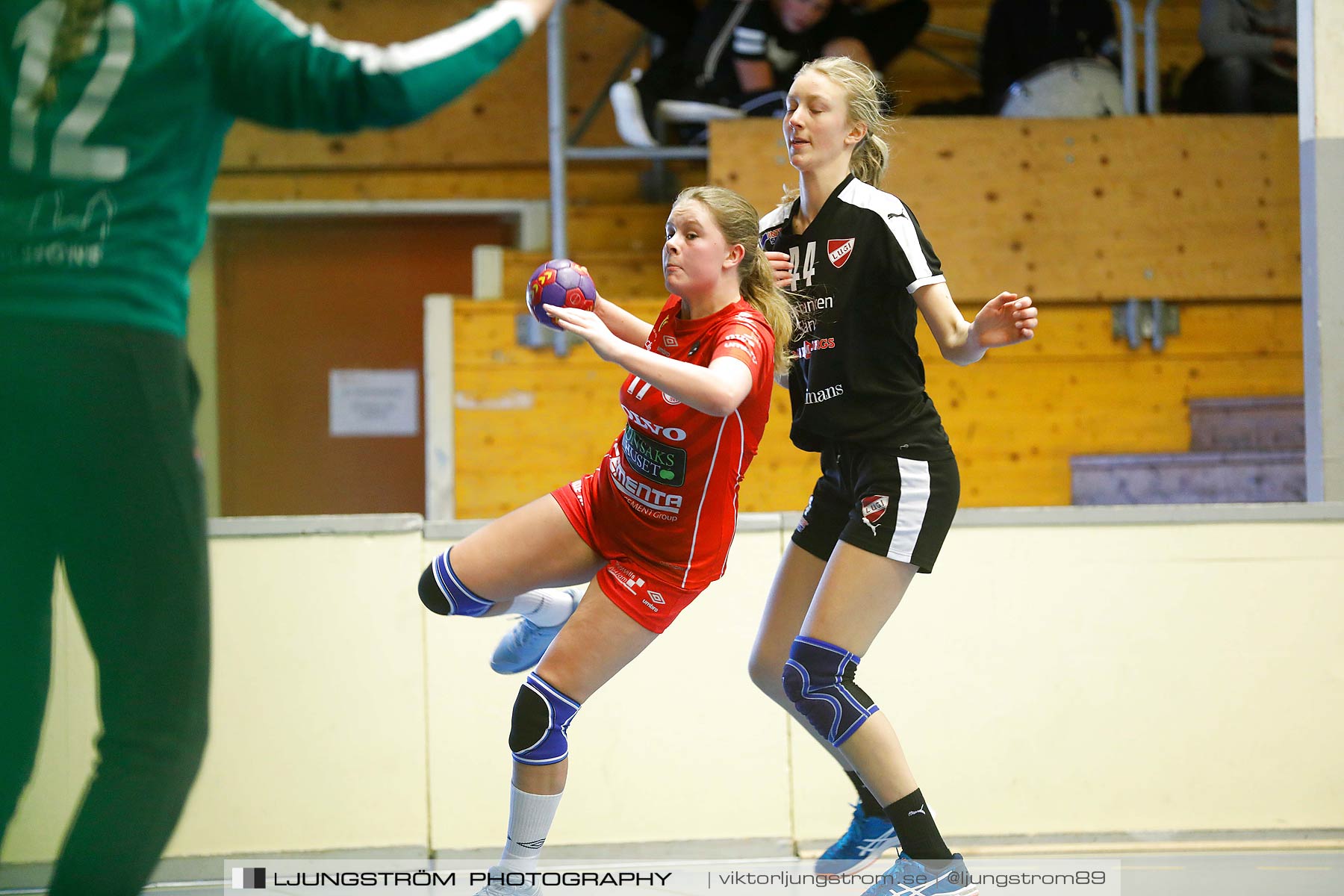 USM F14 Steg 3 Skövde HF 1-Lugi HF 1 15-24,dam,Skövde Idrottshall,Skövde,Sverige,Ungdoms-SM,Handboll,2018,196353