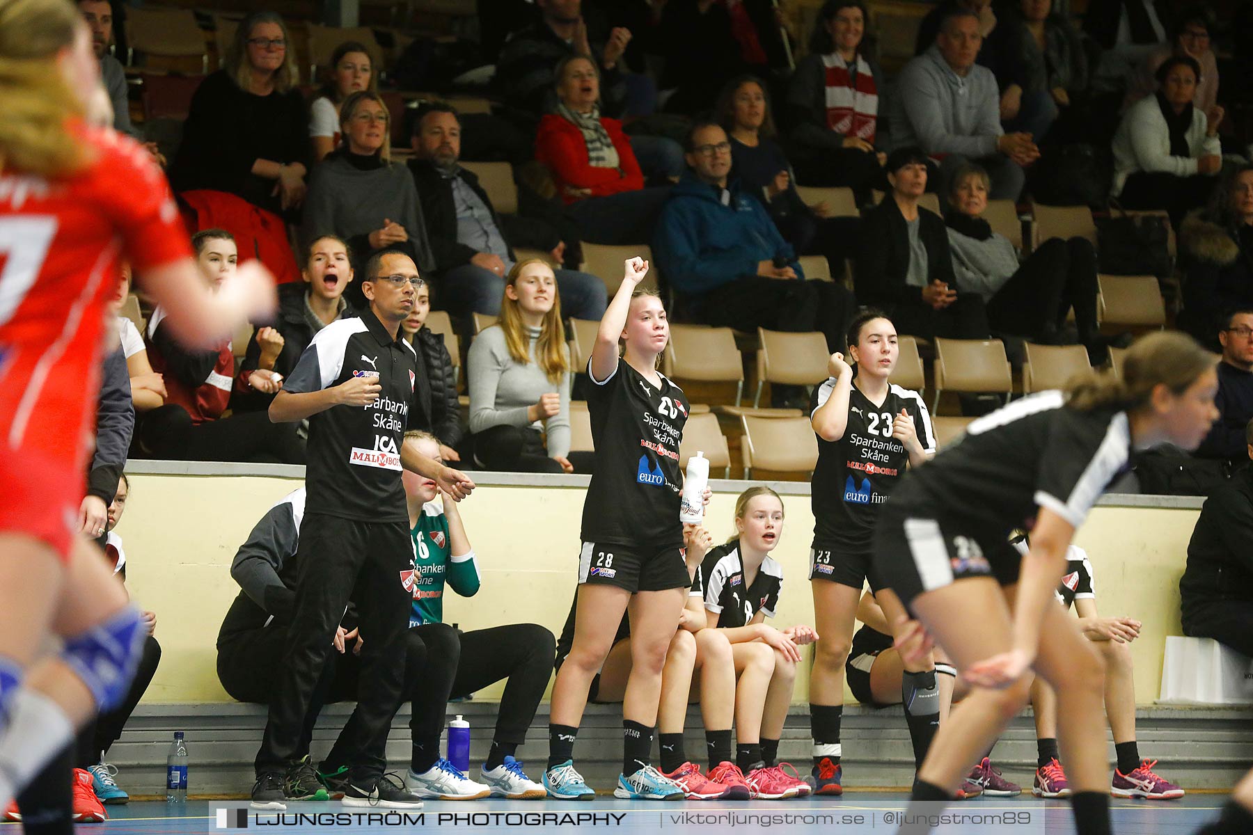 USM F14 Steg 3 Skövde HF 1-Lugi HF 1 15-24,dam,Skövde Idrottshall,Skövde,Sverige,Ungdoms-SM,Handboll,2018,196356