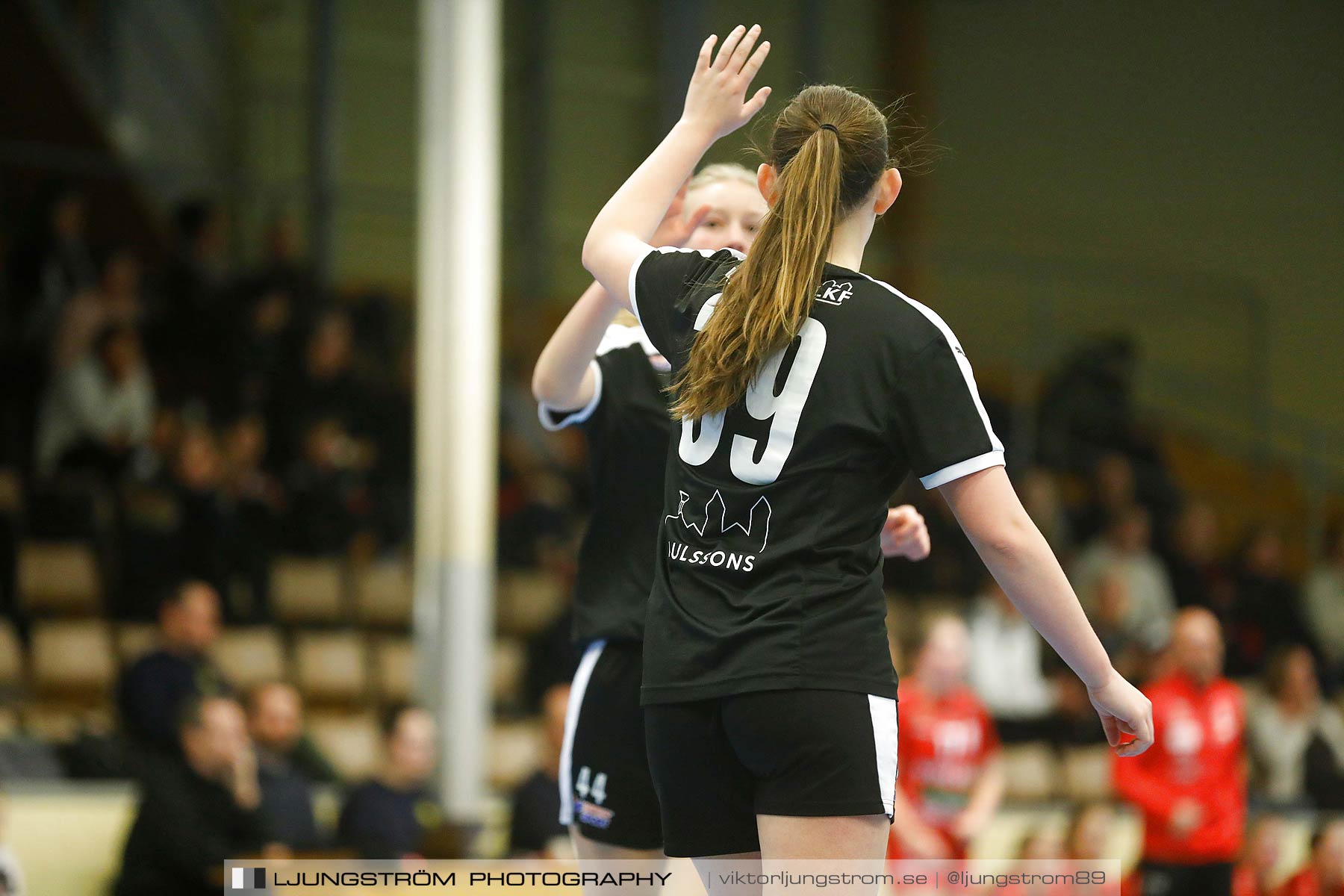 USM F14 Steg 3 Skövde HF 1-Lugi HF 1 15-24,dam,Skövde Idrottshall,Skövde,Sverige,Ungdoms-SM,Handboll,2018,196358