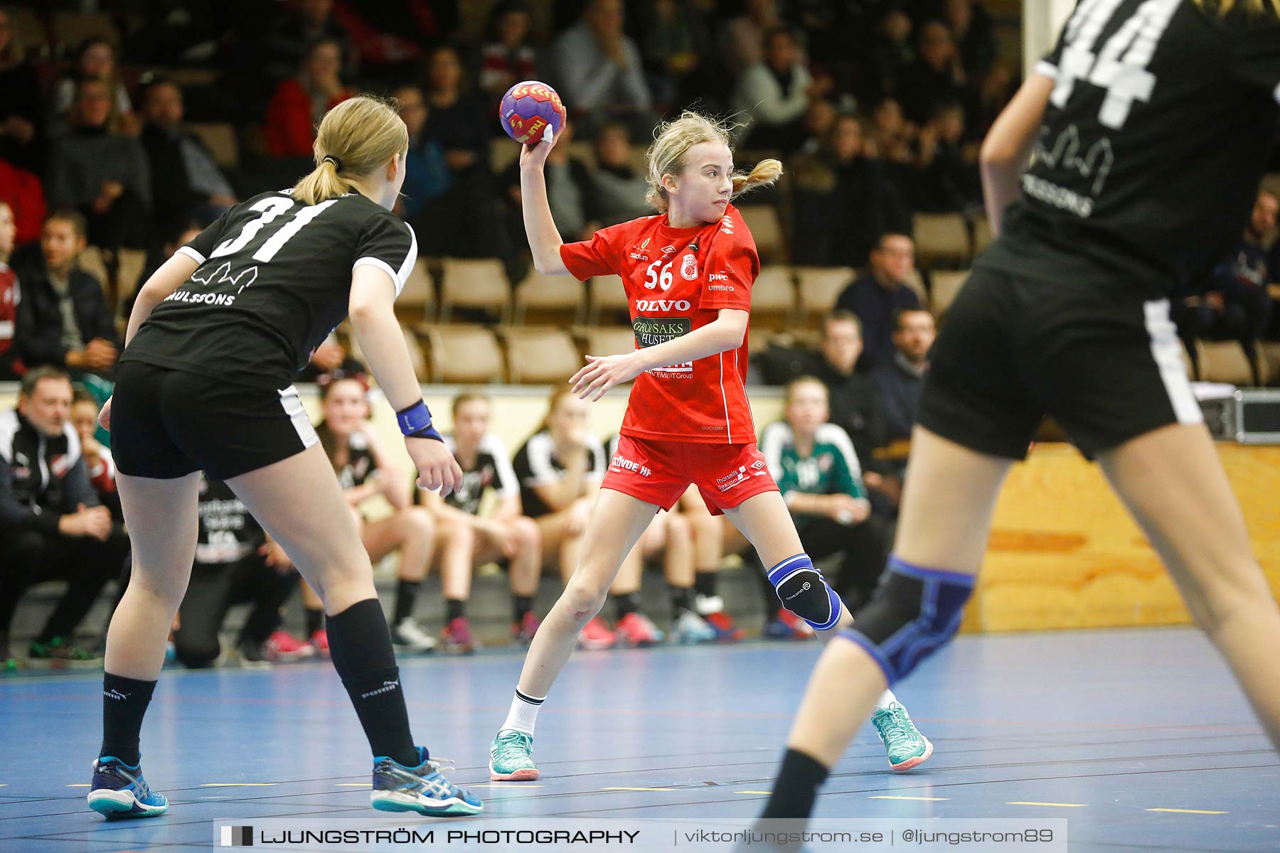 USM F14 Steg 3 Skövde HF 1-Lugi HF 1 15-24,dam,Skövde Idrottshall,Skövde,Sverige,Ungdoms-SM,Handboll,2018,196368