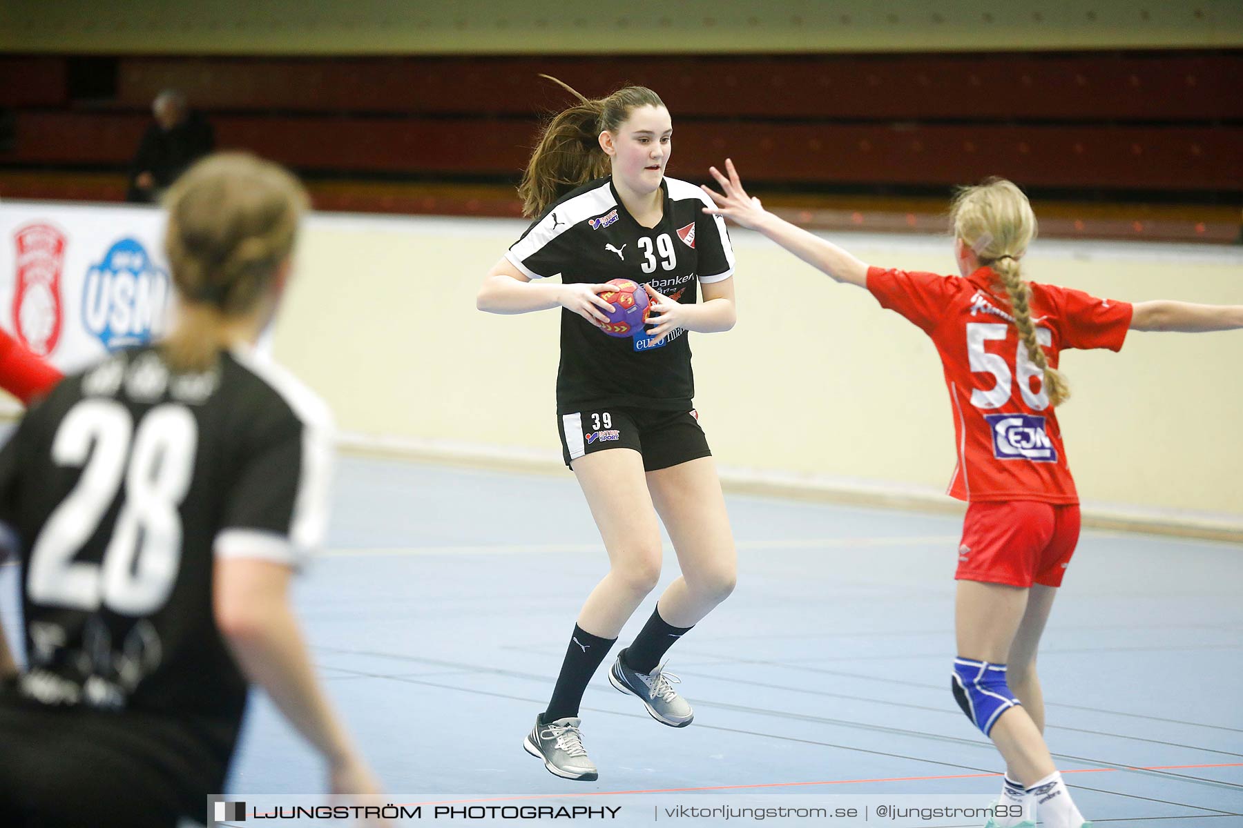 USM F14 Steg 3 Skövde HF 1-Lugi HF 1 15-24,dam,Skövde Idrottshall,Skövde,Sverige,Ungdoms-SM,Handboll,2018,196390