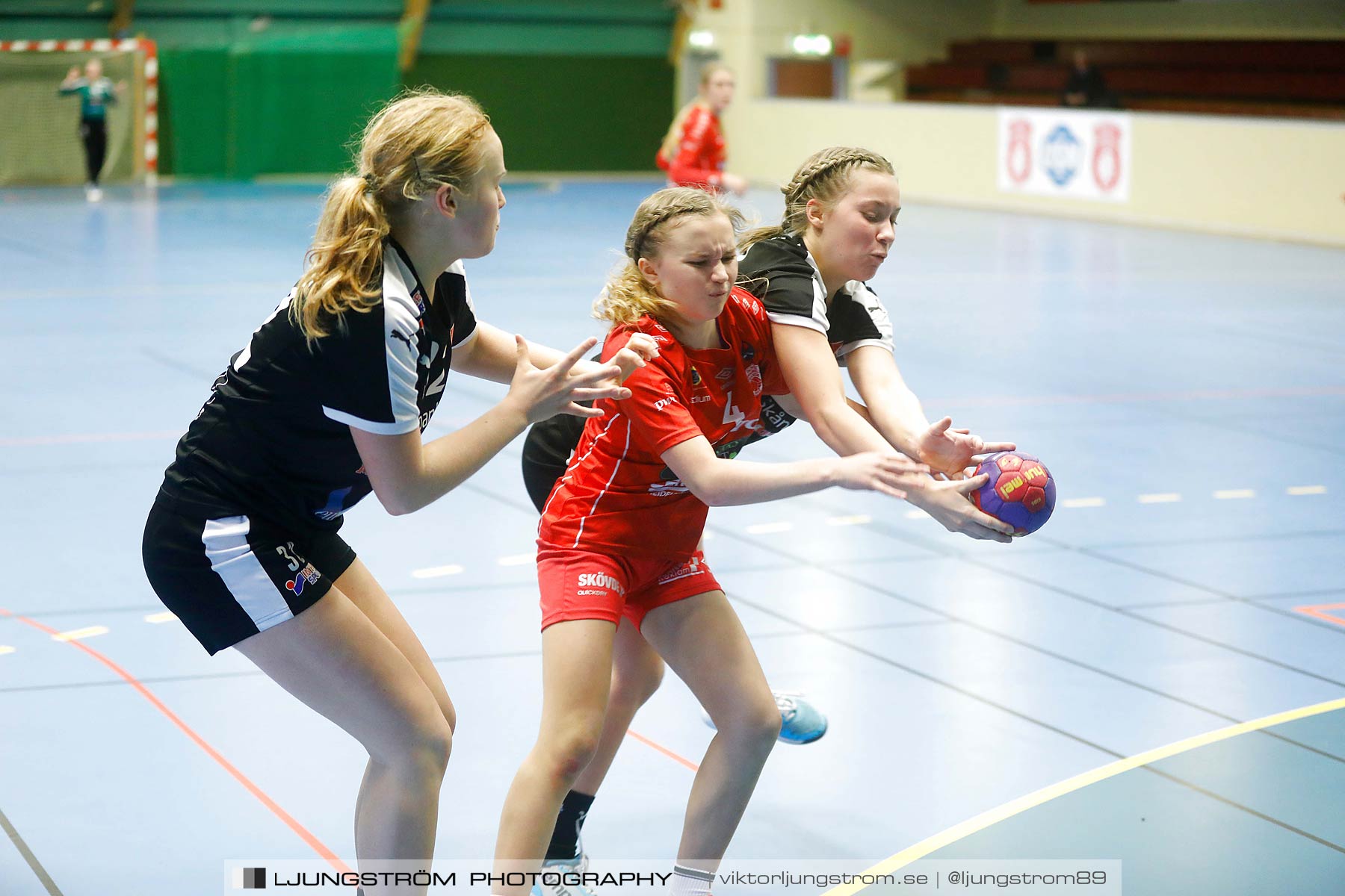 USM F14 Steg 3 Skövde HF 1-Lugi HF 1 15-24,dam,Skövde Idrottshall,Skövde,Sverige,Ungdoms-SM,Handboll,2018,196394