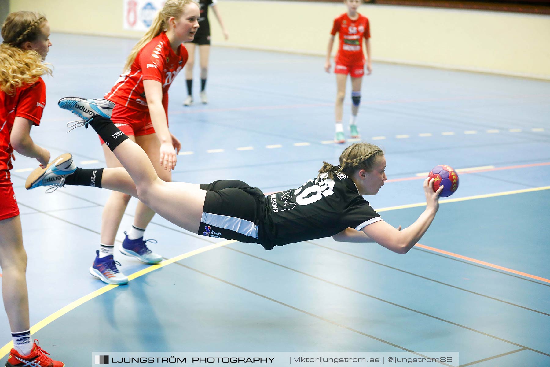 USM F14 Steg 3 Skövde HF 1-Lugi HF 1 15-24,dam,Skövde Idrottshall,Skövde,Sverige,Ungdoms-SM,Handboll,2018,196396