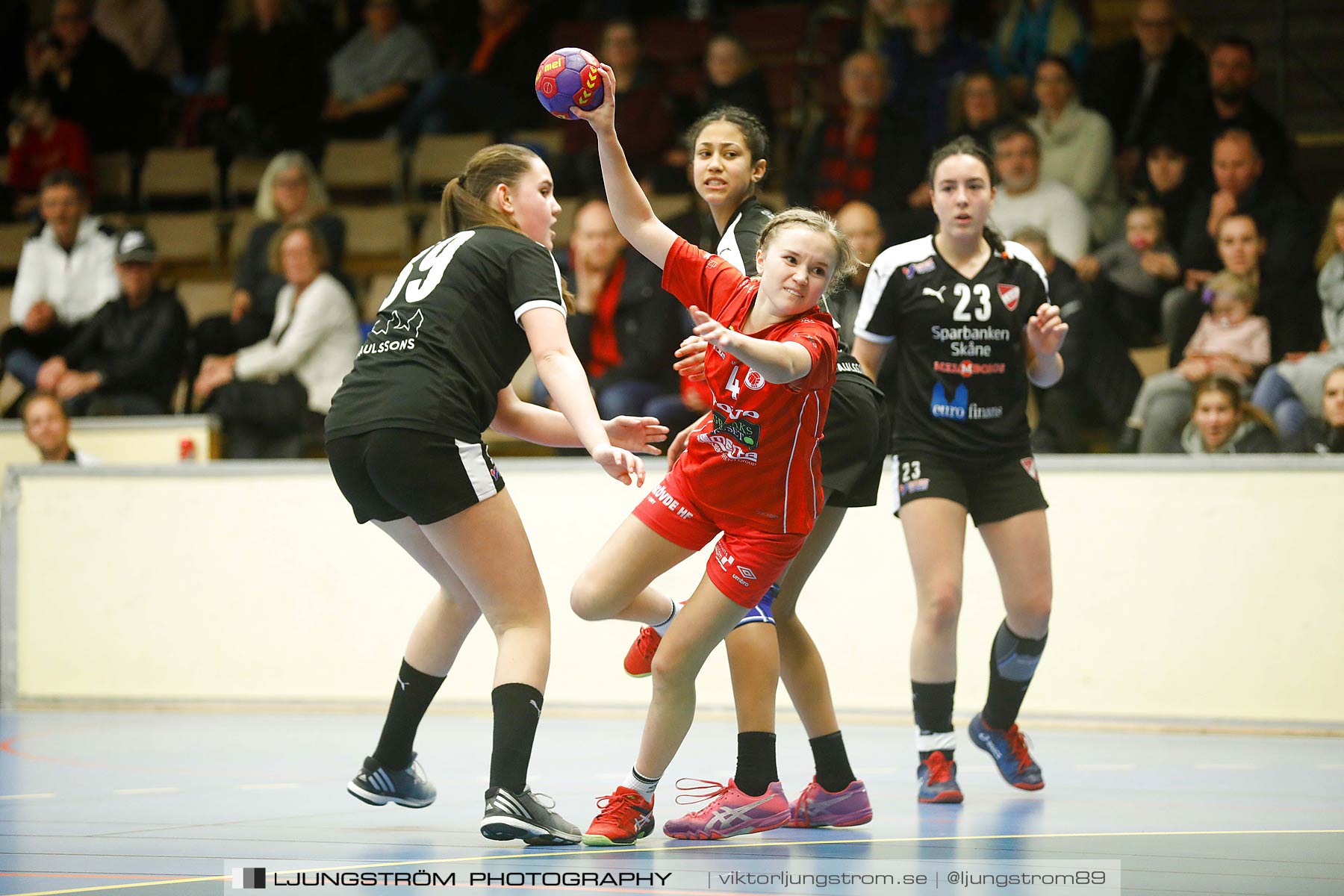 USM F14 Steg 3 Skövde HF 1-Lugi HF 1 15-24,dam,Skövde Idrottshall,Skövde,Sverige,Ungdoms-SM,Handboll,2018,196402