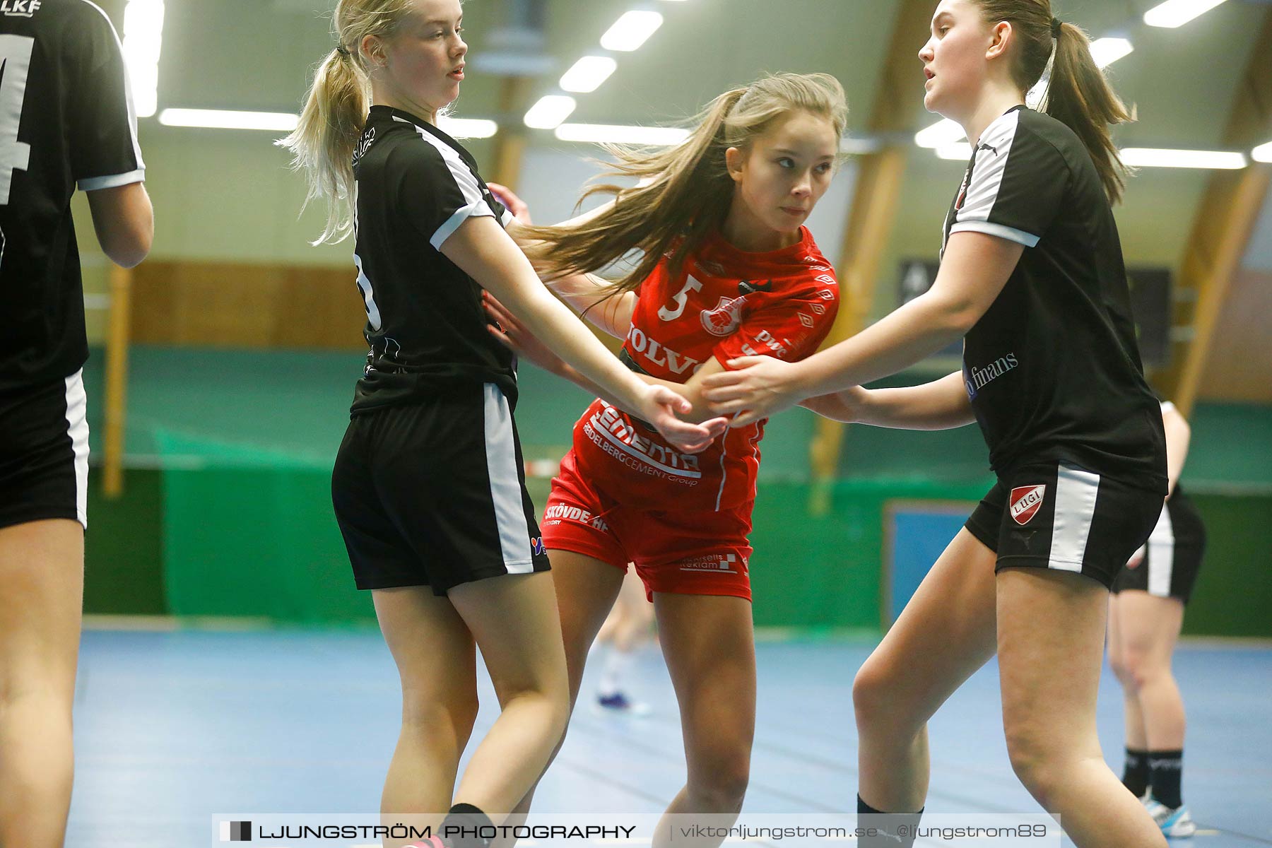 USM F14 Steg 3 Skövde HF 1-Lugi HF 1 15-24,dam,Skövde Idrottshall,Skövde,Sverige,Ungdoms-SM,Handboll,2018,196411