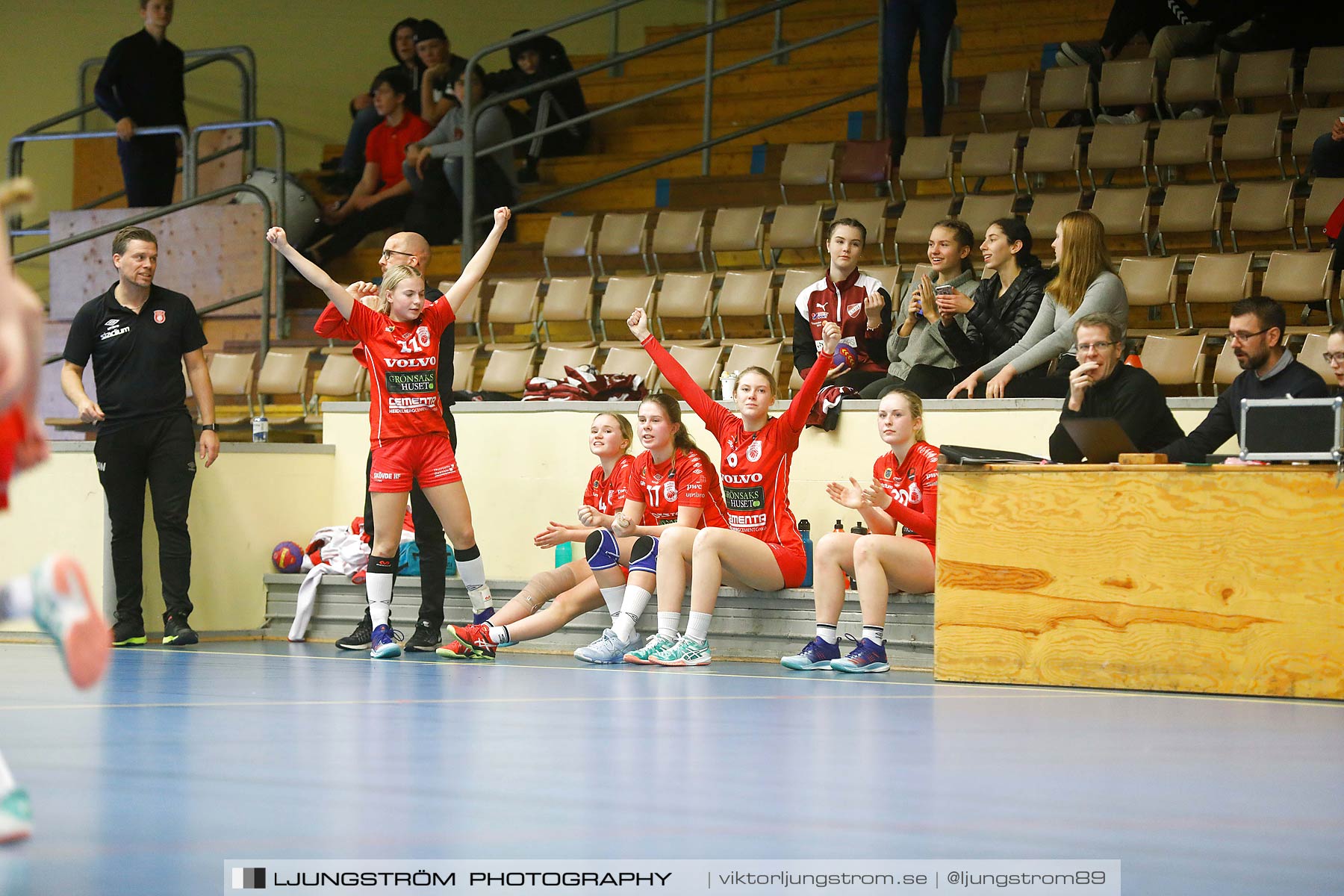 USM F14 Steg 3 Skövde HF 1-Lugi HF 1 15-24,dam,Skövde Idrottshall,Skövde,Sverige,Ungdoms-SM,Handboll,2018,196416