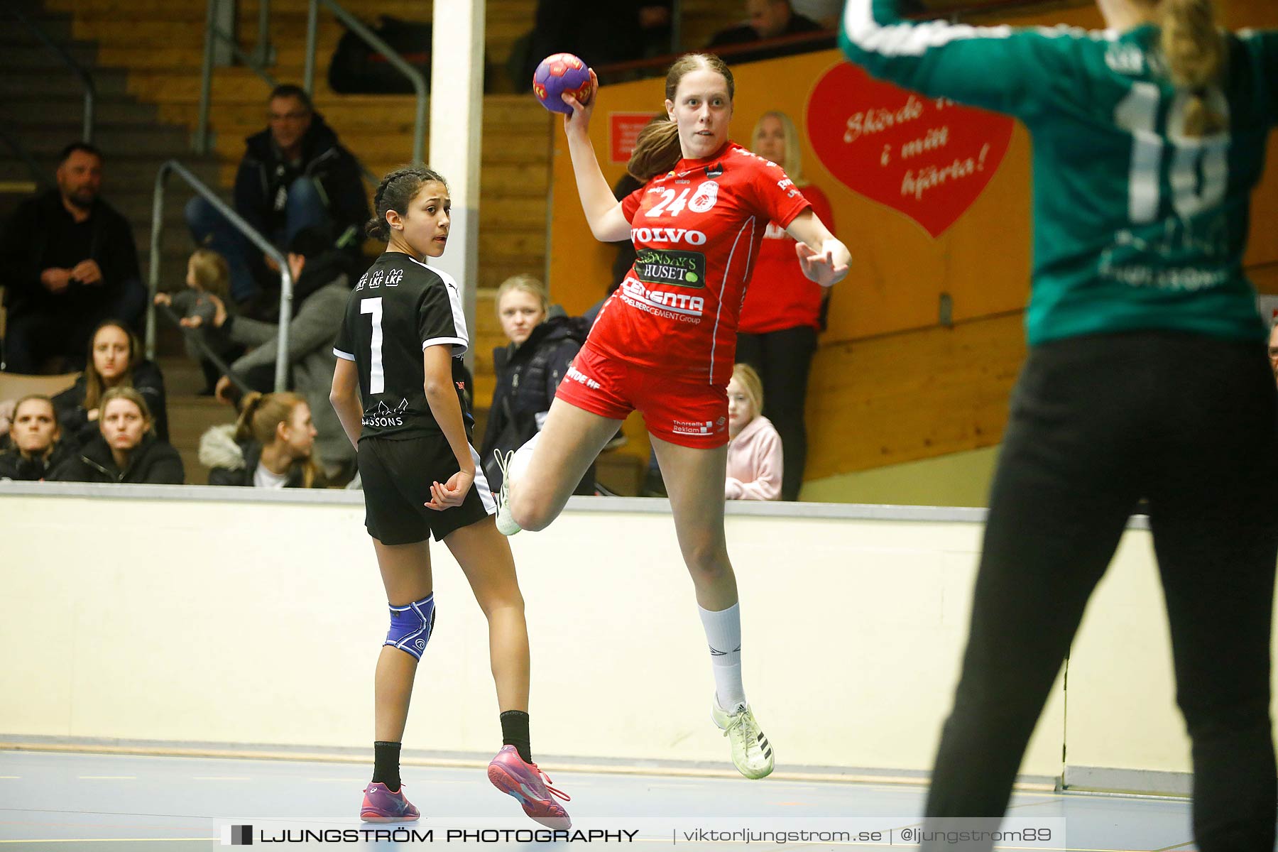 USM F14 Steg 3 Skövde HF 1-Lugi HF 1 15-24,dam,Skövde Idrottshall,Skövde,Sverige,Ungdoms-SM,Handboll,2018,196419