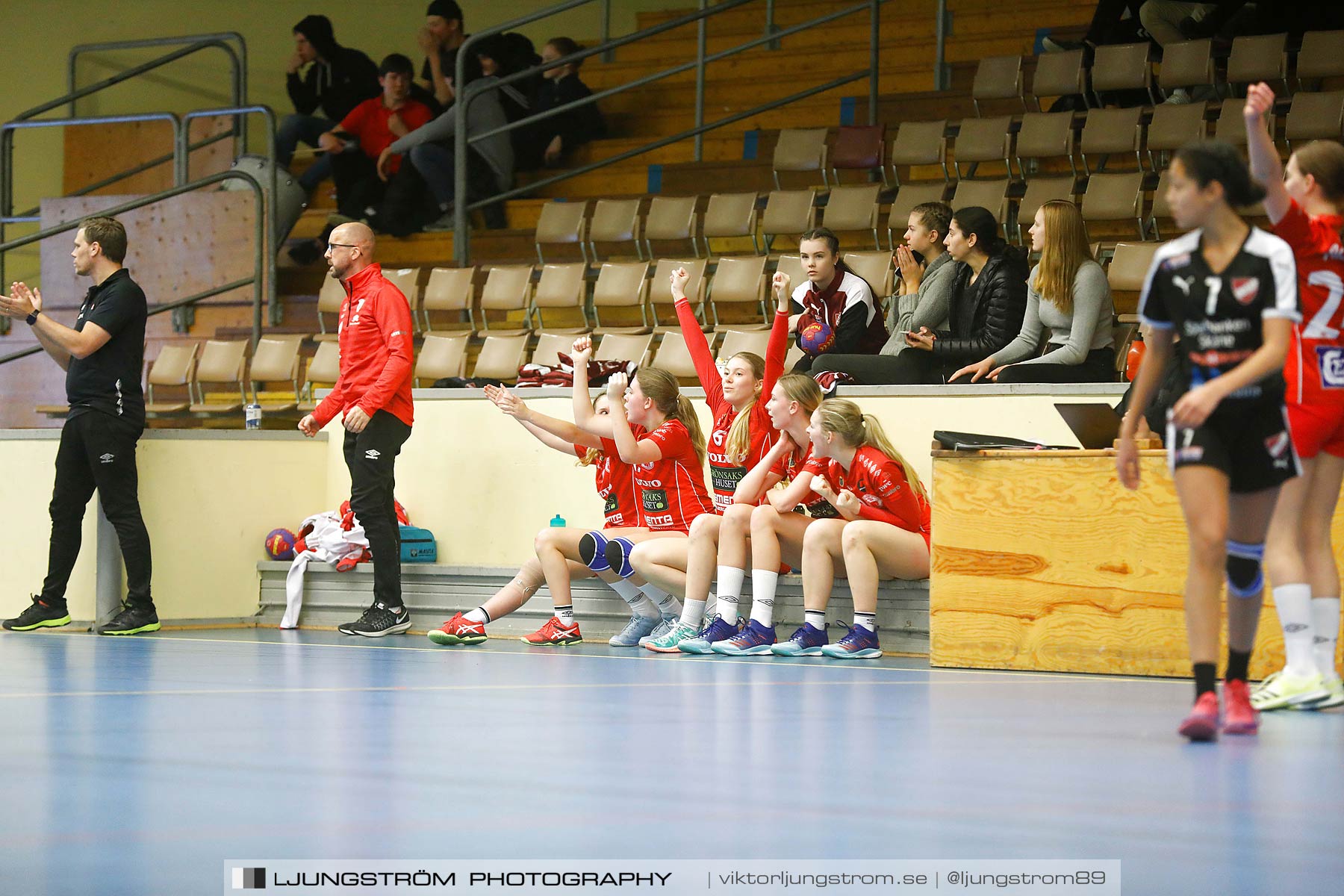 USM F14 Steg 3 Skövde HF 1-Lugi HF 1 15-24,dam,Skövde Idrottshall,Skövde,Sverige,Ungdoms-SM,Handboll,2018,196423