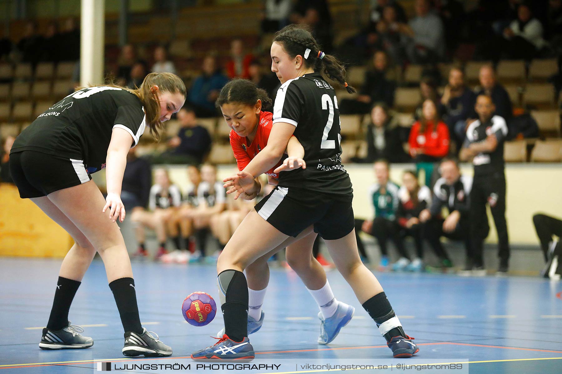 USM F14 Steg 3 Skövde HF 1-Lugi HF 1 15-24,dam,Skövde Idrottshall,Skövde,Sverige,Ungdoms-SM,Handboll,2018,196425