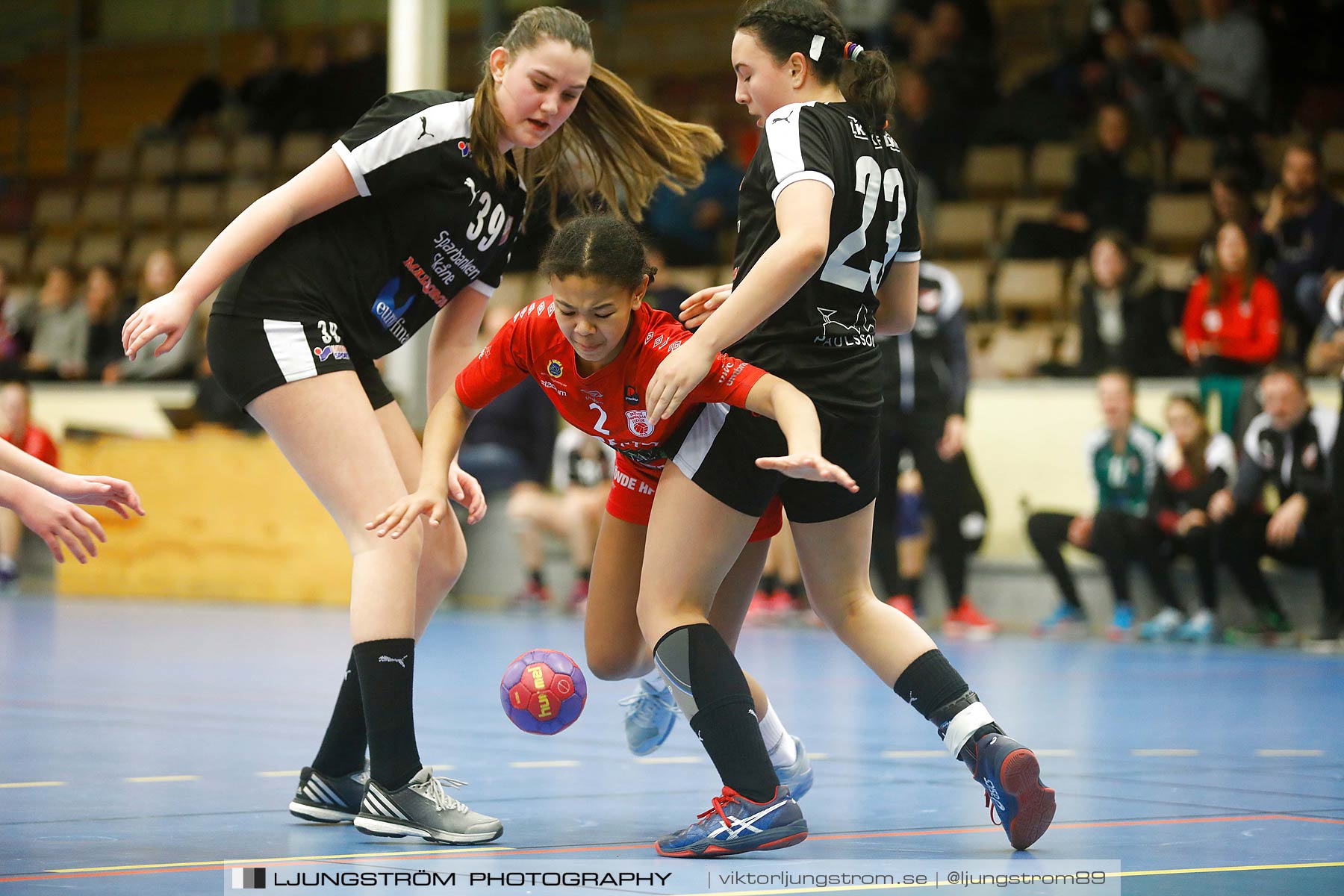 USM F14 Steg 3 Skövde HF 1-Lugi HF 1 15-24,dam,Skövde Idrottshall,Skövde,Sverige,Ungdoms-SM,Handboll,2018,196426